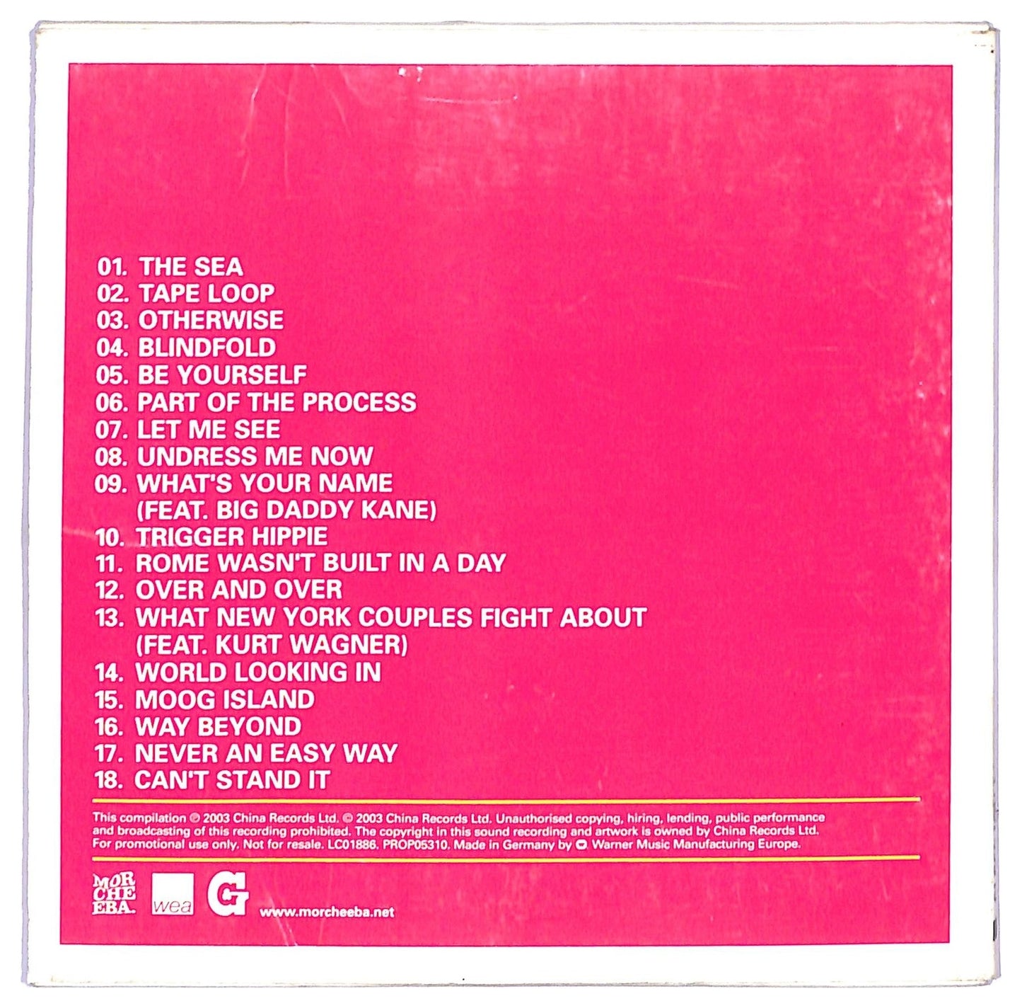 EBOND Morcheeba - Parts Of The Process CD CD087615