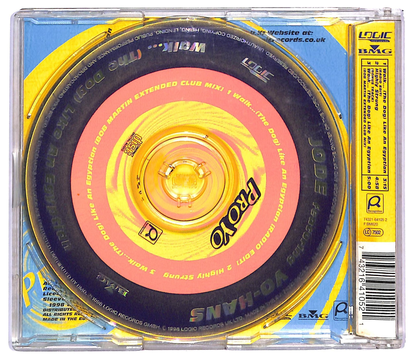 EBOND Jode Featuring Yo-Hans - Walk (The Dog) Like An Egyptian CD CD087618