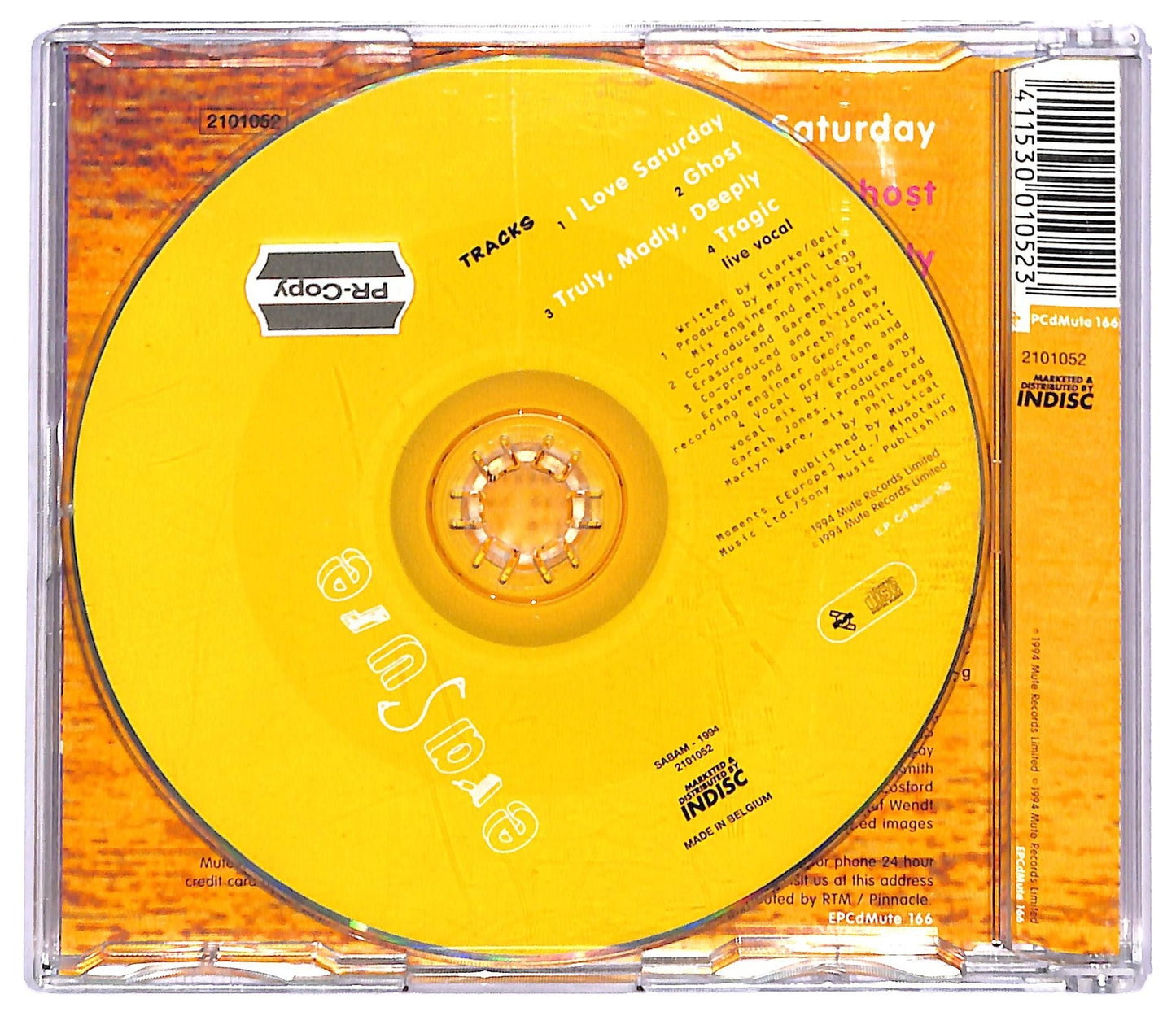 EBOND Erasure - I Love Saturday EP CD CD087622