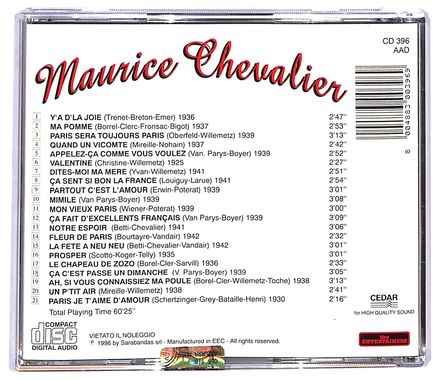 EBOND Maurice Chevalier - Maurice Chevalief CD CD087643