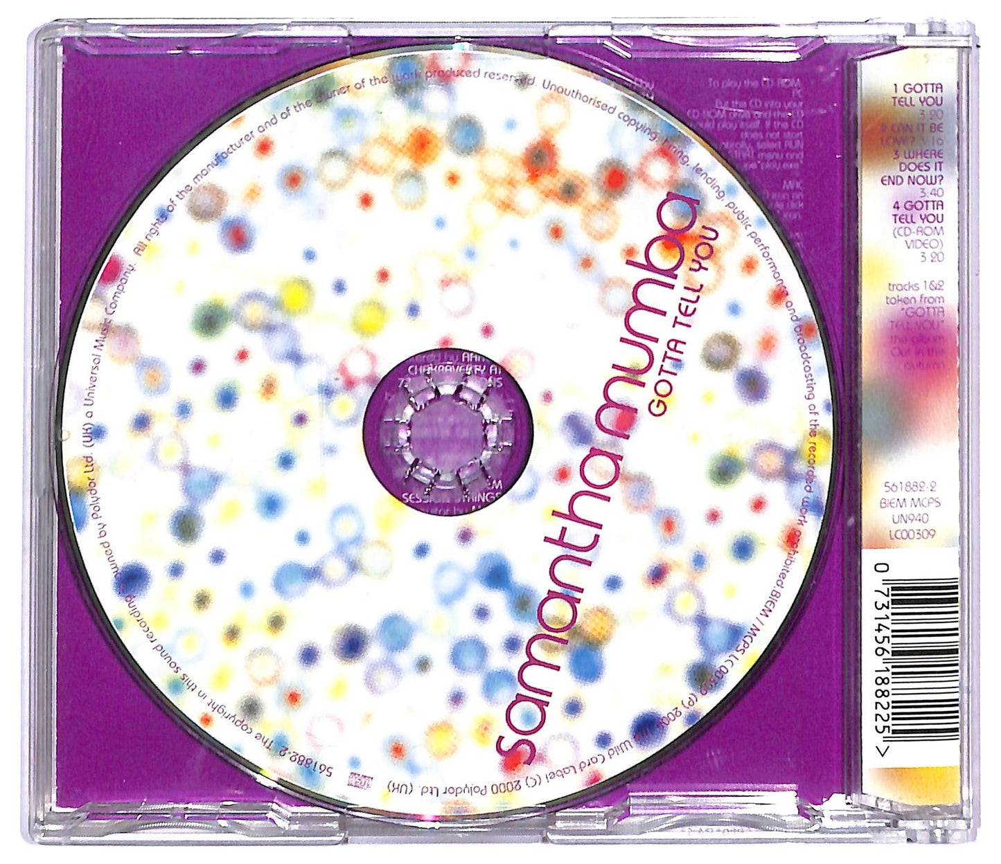 EBOND Samantha Mumba - Gotta Tell You CD CD087645