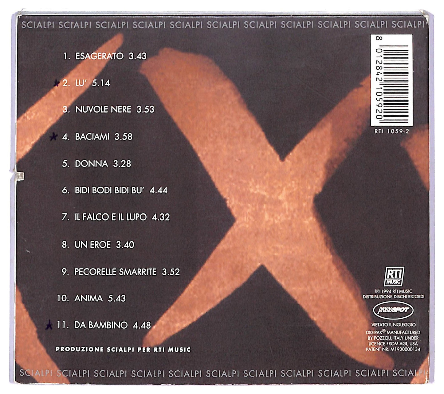 EBOND Scialpi - XXX CD CD087655
