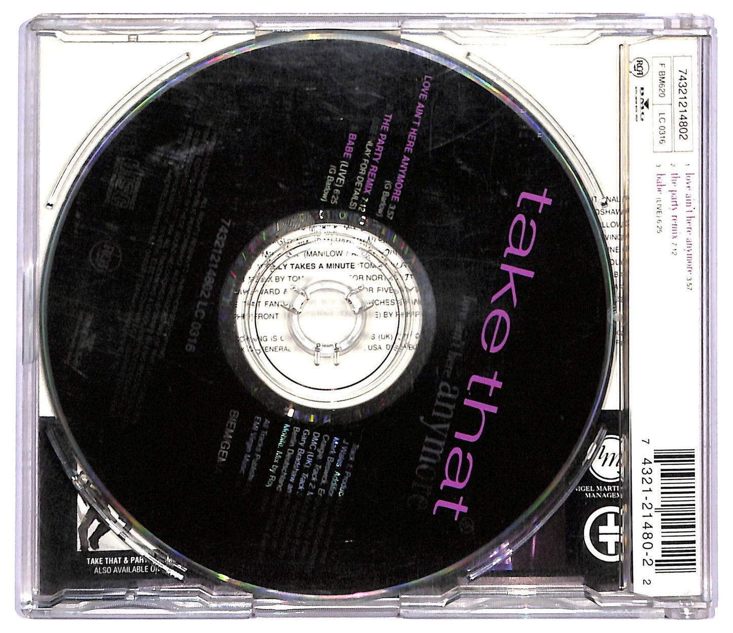 EBOND Take That - Love Ain't Here Anymore CD CD087664