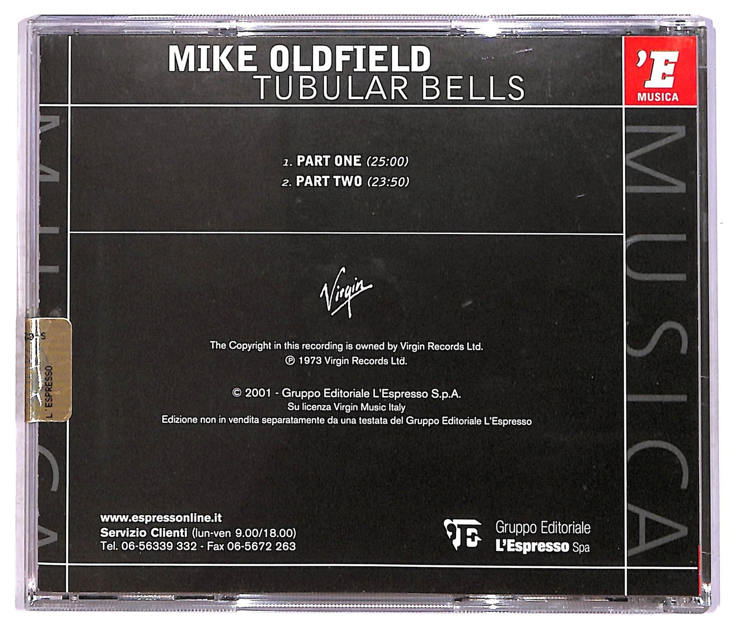 EBOND Mike Oldfield - Tubular Bells CD CD087810