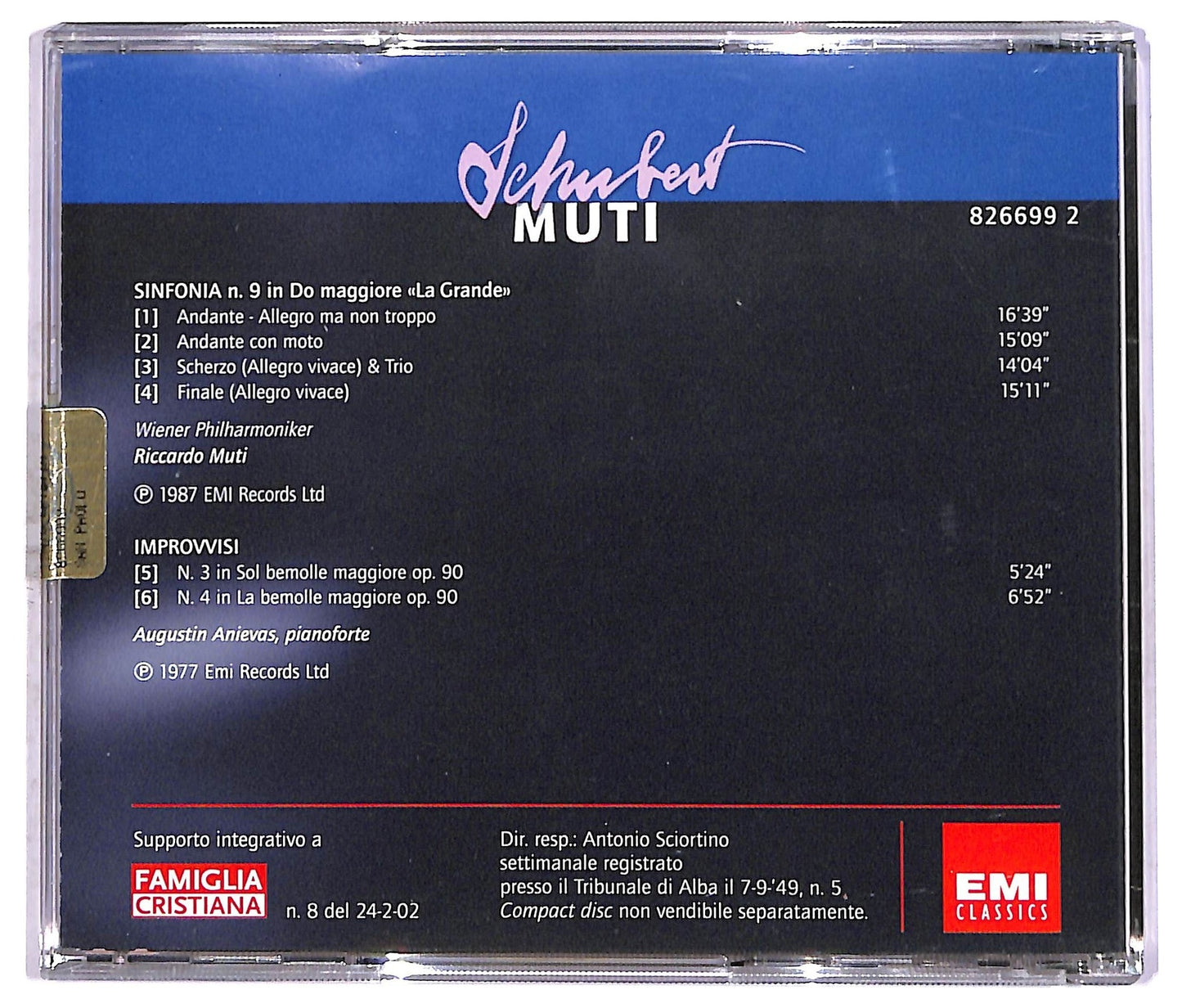 EBOND Franz Schubert - Sinfonia N. 9 In Do Maggiore La Grande CD CD087845