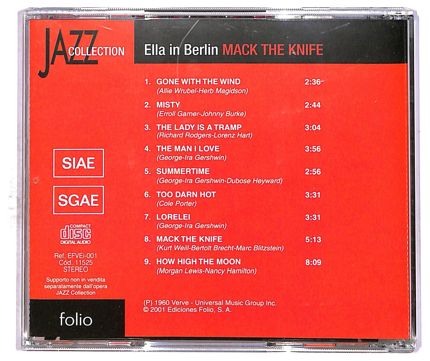 EBOND Ella Fitzgerald - Mack The Knife - Ella In Berlin CD CD087851