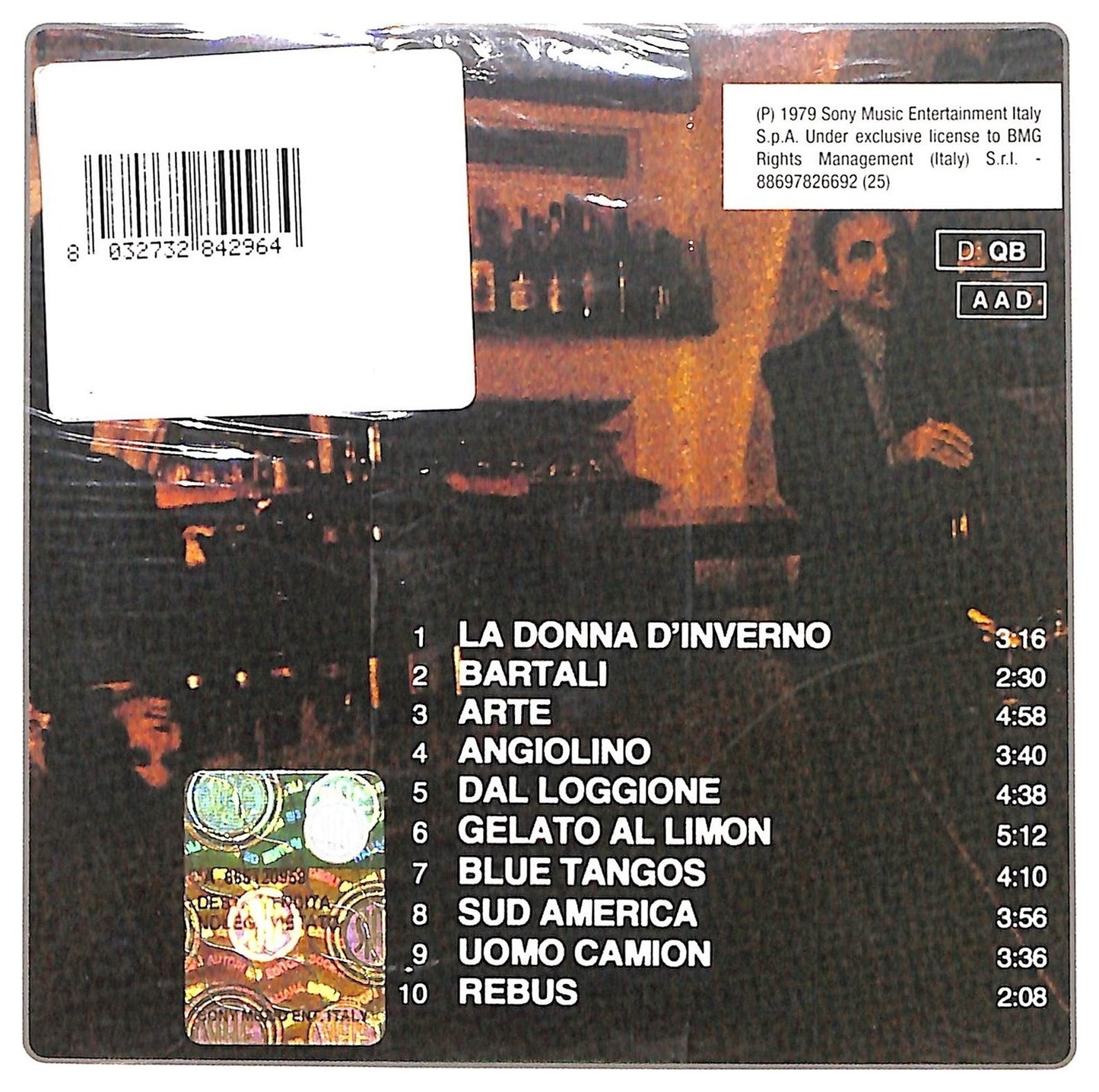 EBOND Paolo Conte - Un Gelato Al Limon CD CD087926