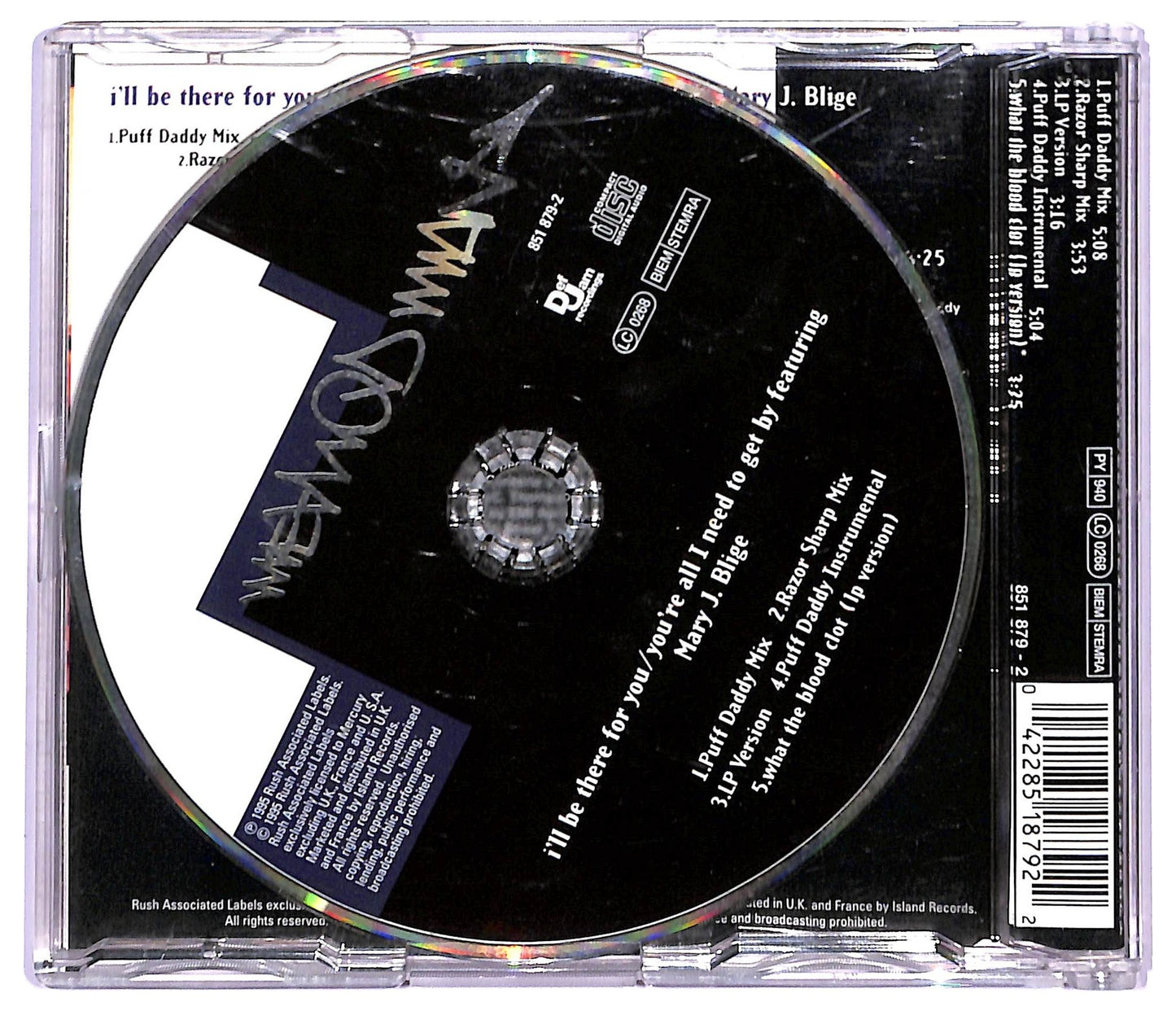 EBOND Method Man - I'll Be There For You - You're All I Need To Get By CD CD088029