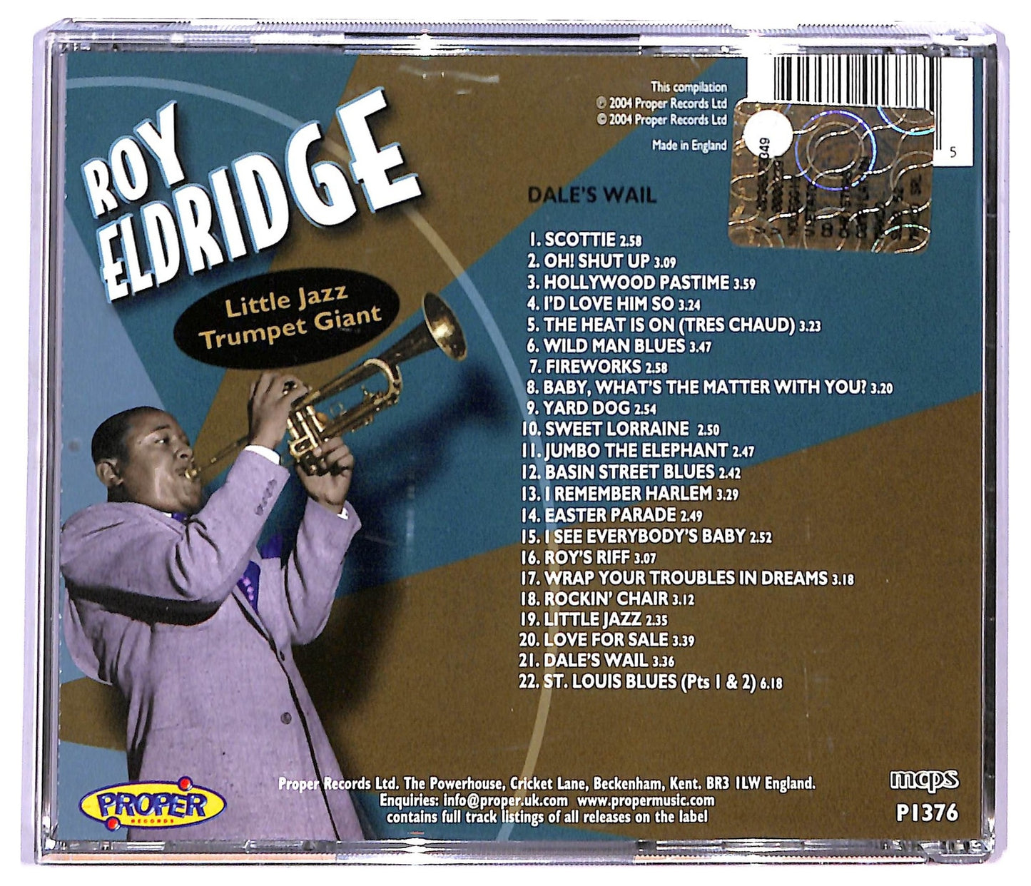 EBOND Roy Eldridge - Dale's Wail CD CD088042
