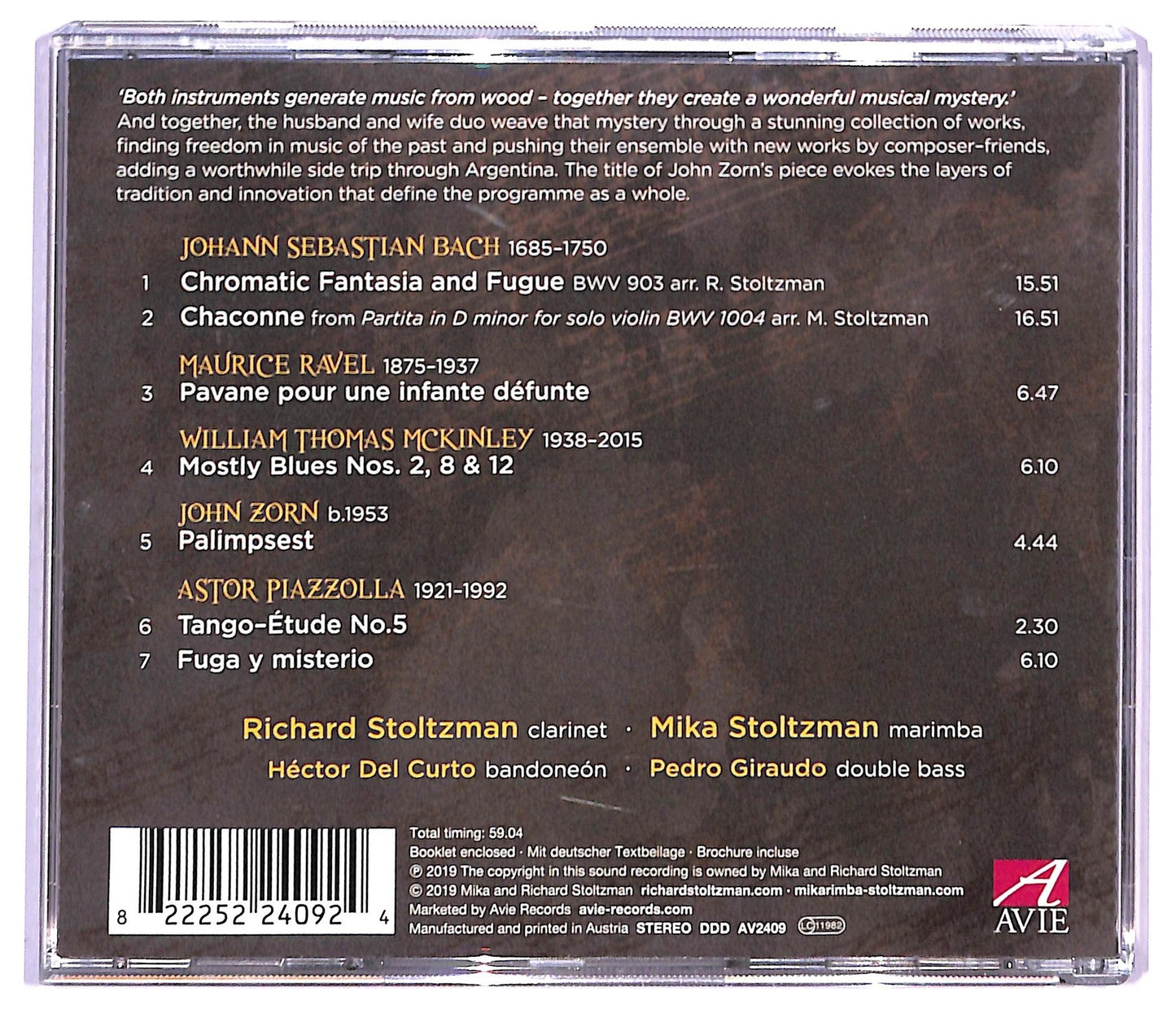 EBOND Richard Stoltzman, Mika Stoltzman - Palimpsest CD CD088045