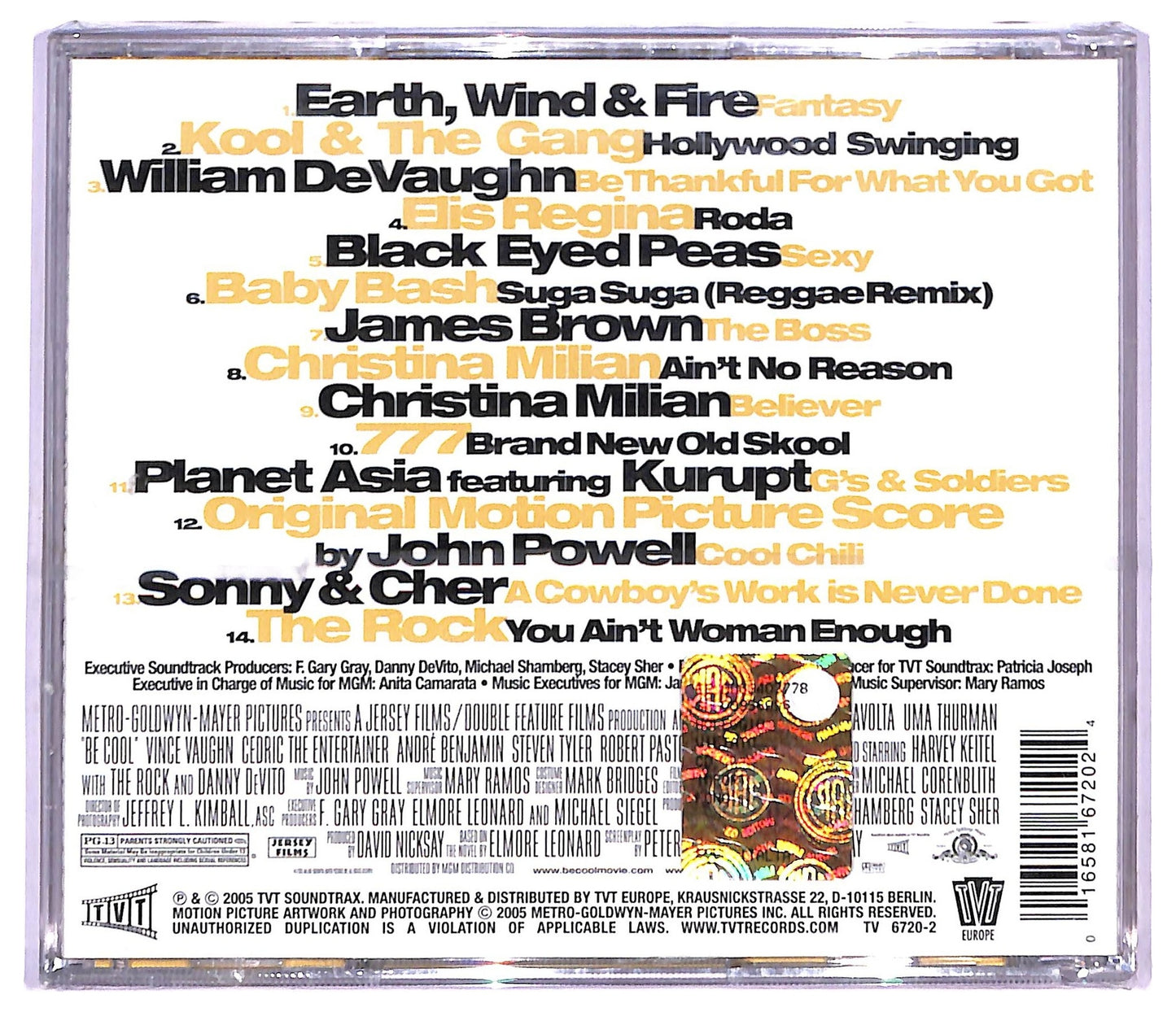 EBOND Various - Be Cool - Original Motion Picture Soundtrack CD CD088060