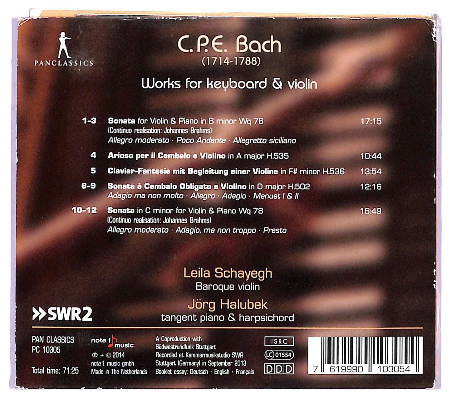 EBOND C.P.E. Bach - Works For Keyboard & Violin CD CD088104