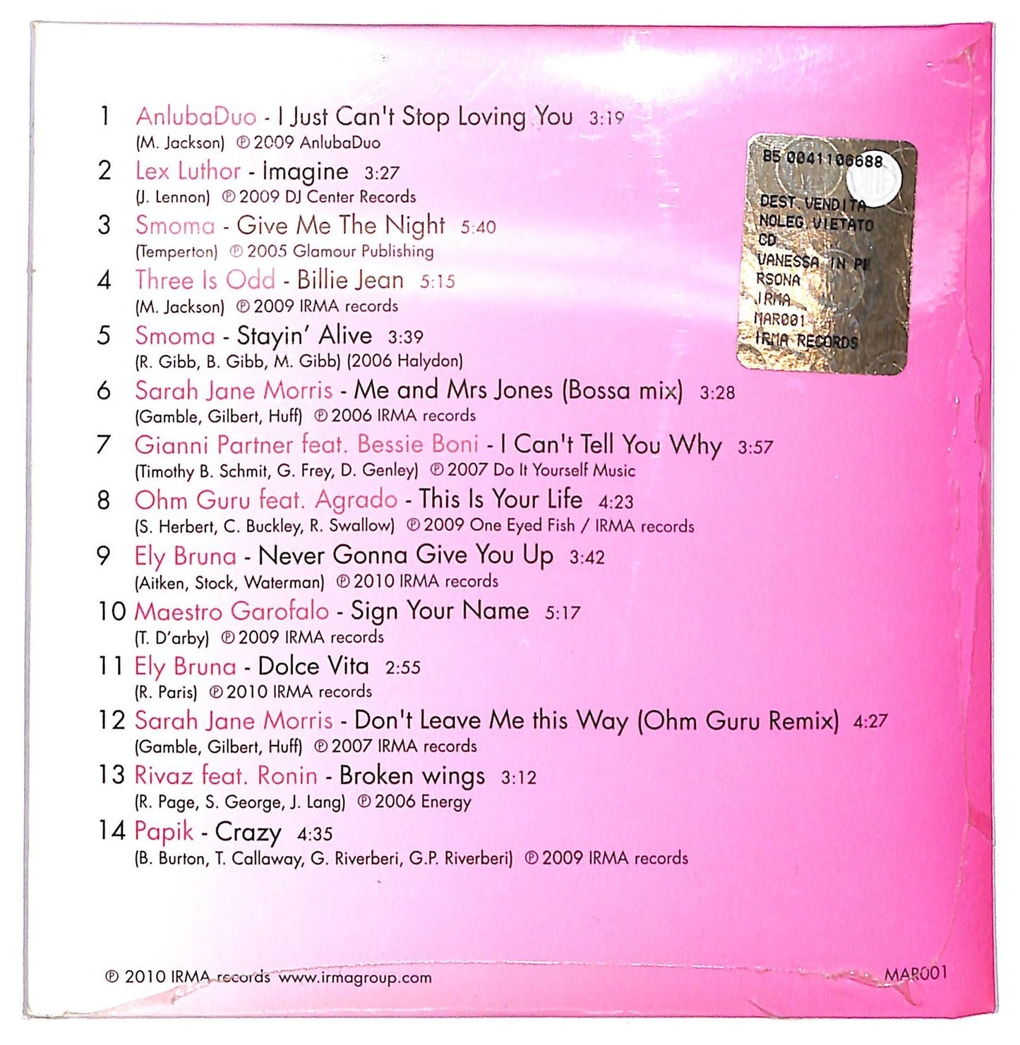 EBOND Various - Persona Playlist numero 1 CD CD088222