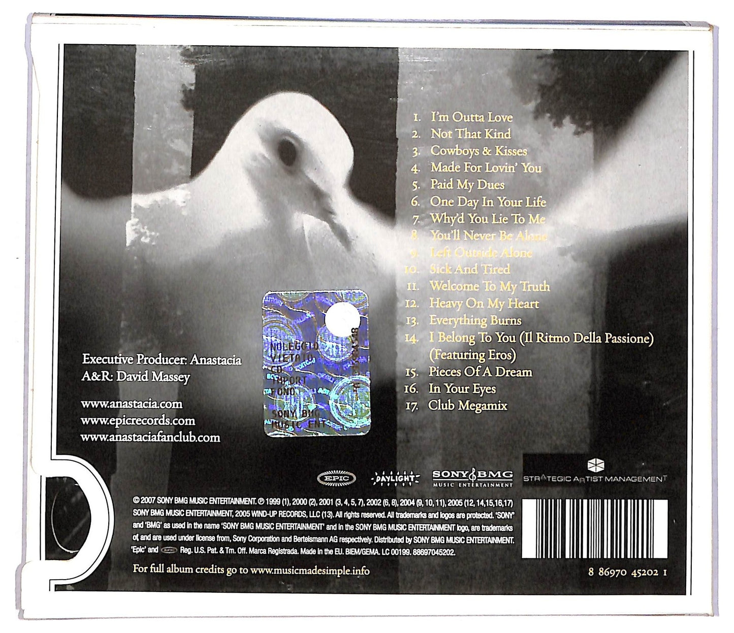 EBOND Anastacia - Pieces Of A Dream CD CD088265