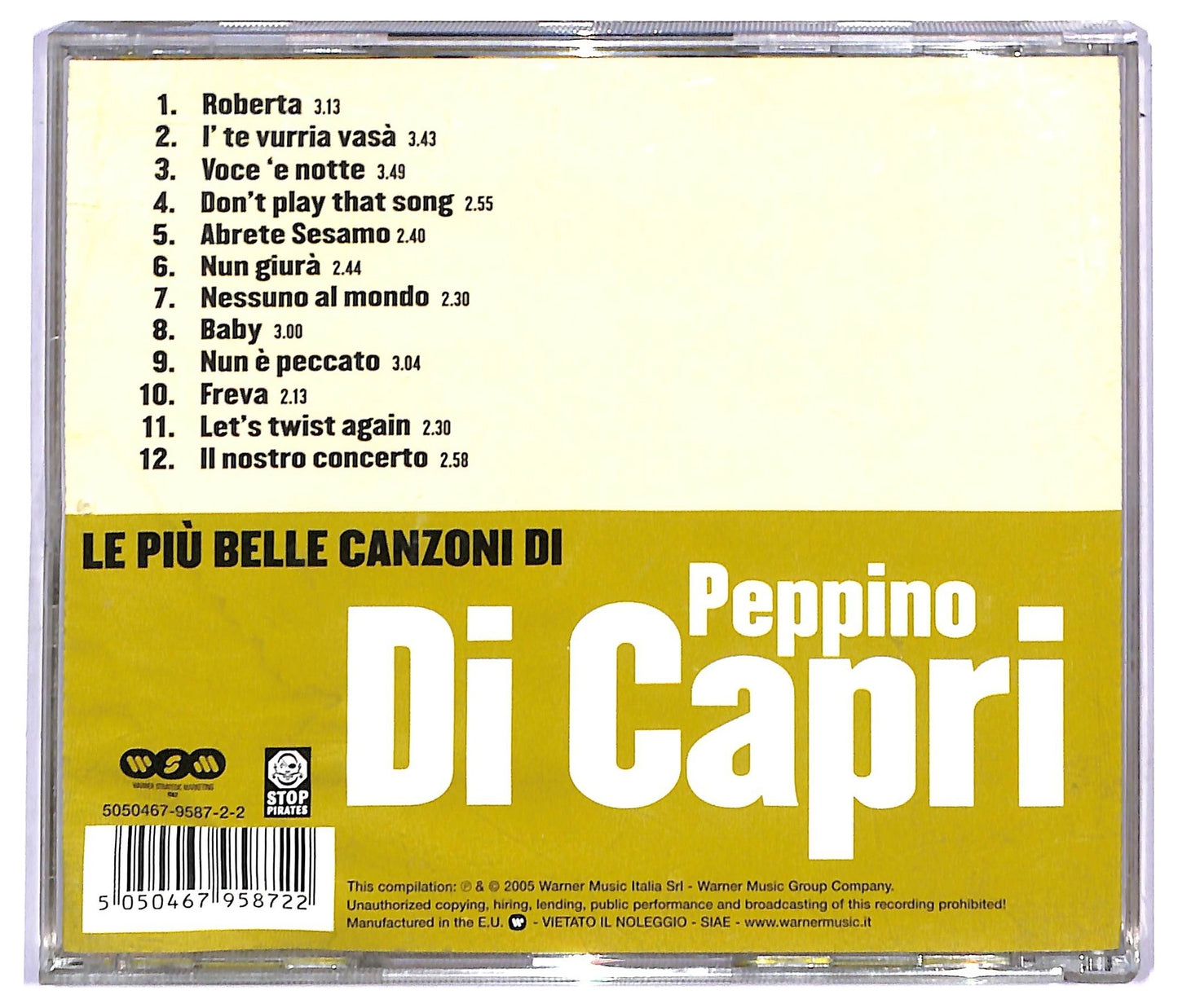 EBOND Peppino Di Capri - Le Piu Belle Canzoni CD CD088534