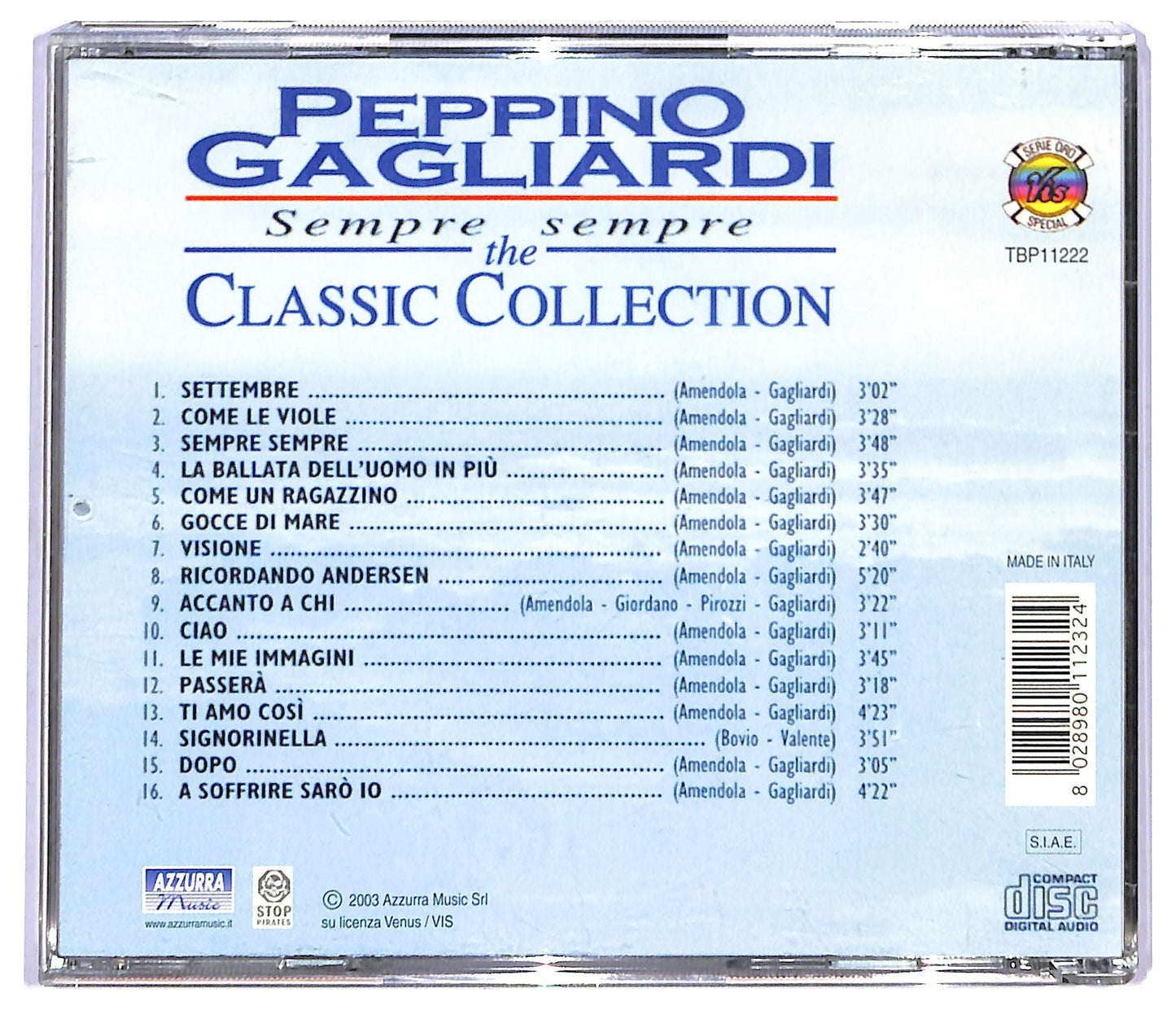 EBOND Peppino Gagliardi - Sempre Sempre CD CD088541
