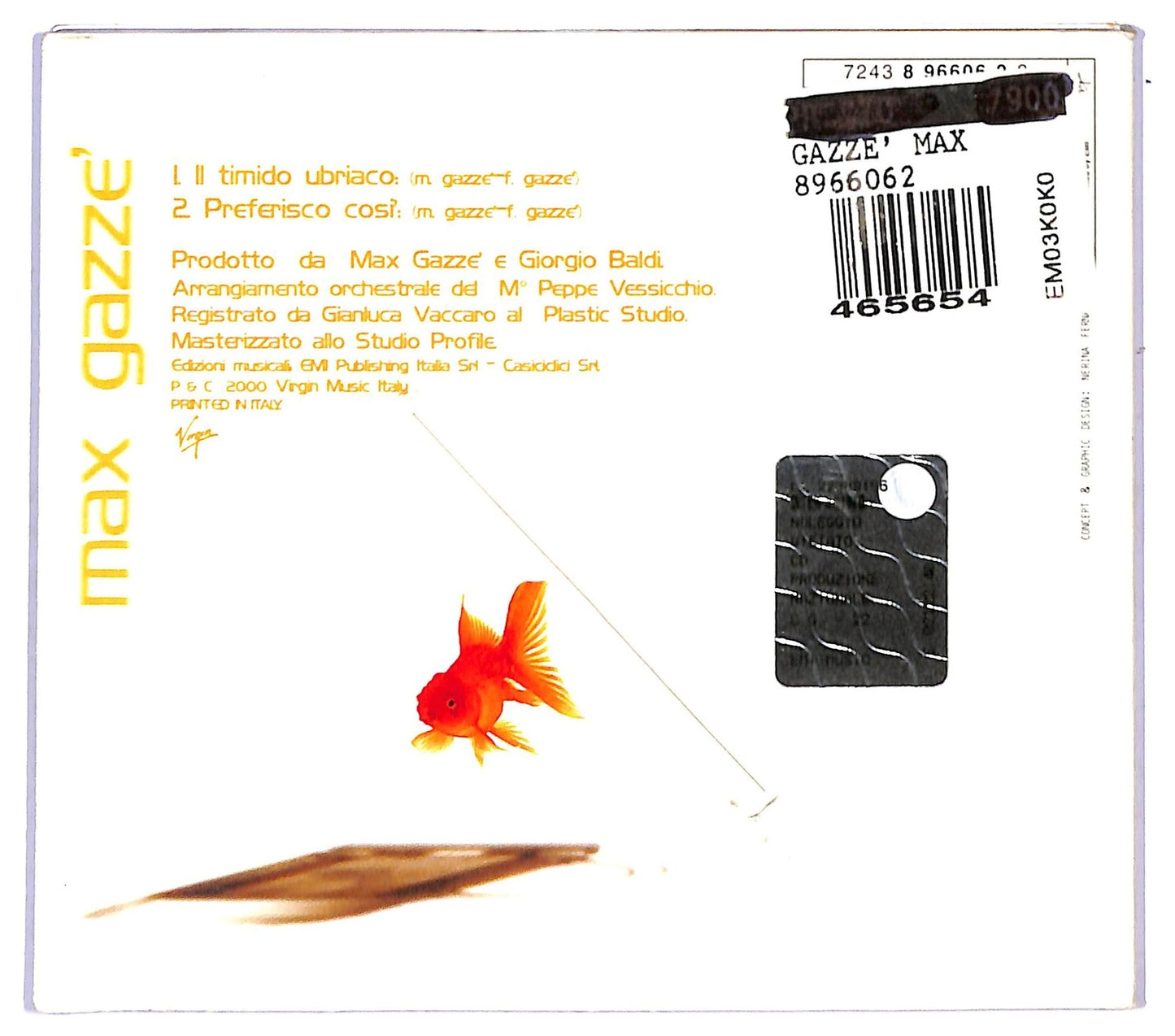EBOND Max Gazze - Il Timido Ubriaco CD CD088546