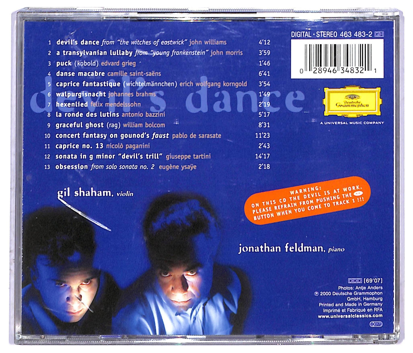 EBOND Gil Shaham Jonathan Feldman - Devil's Dance CD CD088549