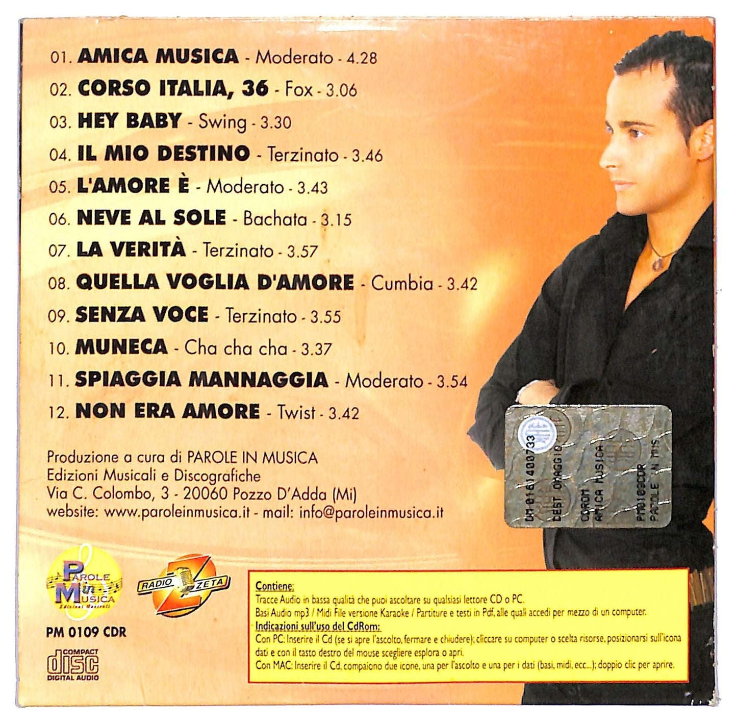 EBOND Daniele Tarantino - Amica Musica CD CD088625