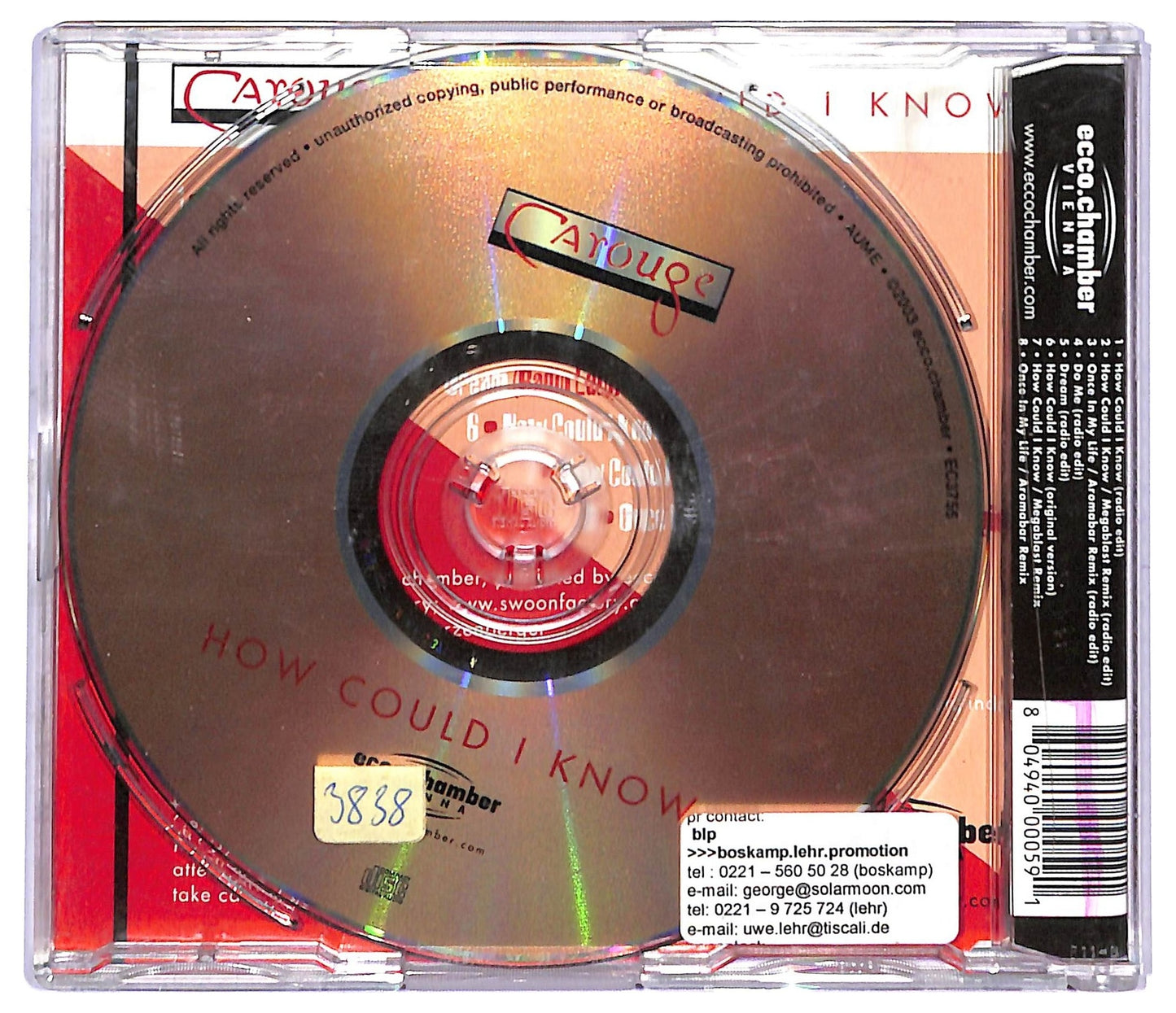 EBOND Carouge - How Could I Know CD CD088655
