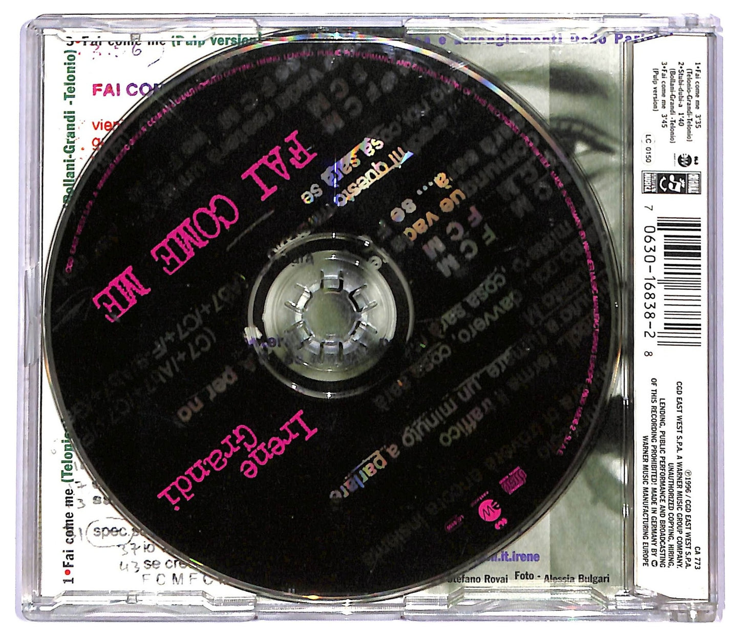 EBOND Irene Grandi - Fai Come Me CD CD088823