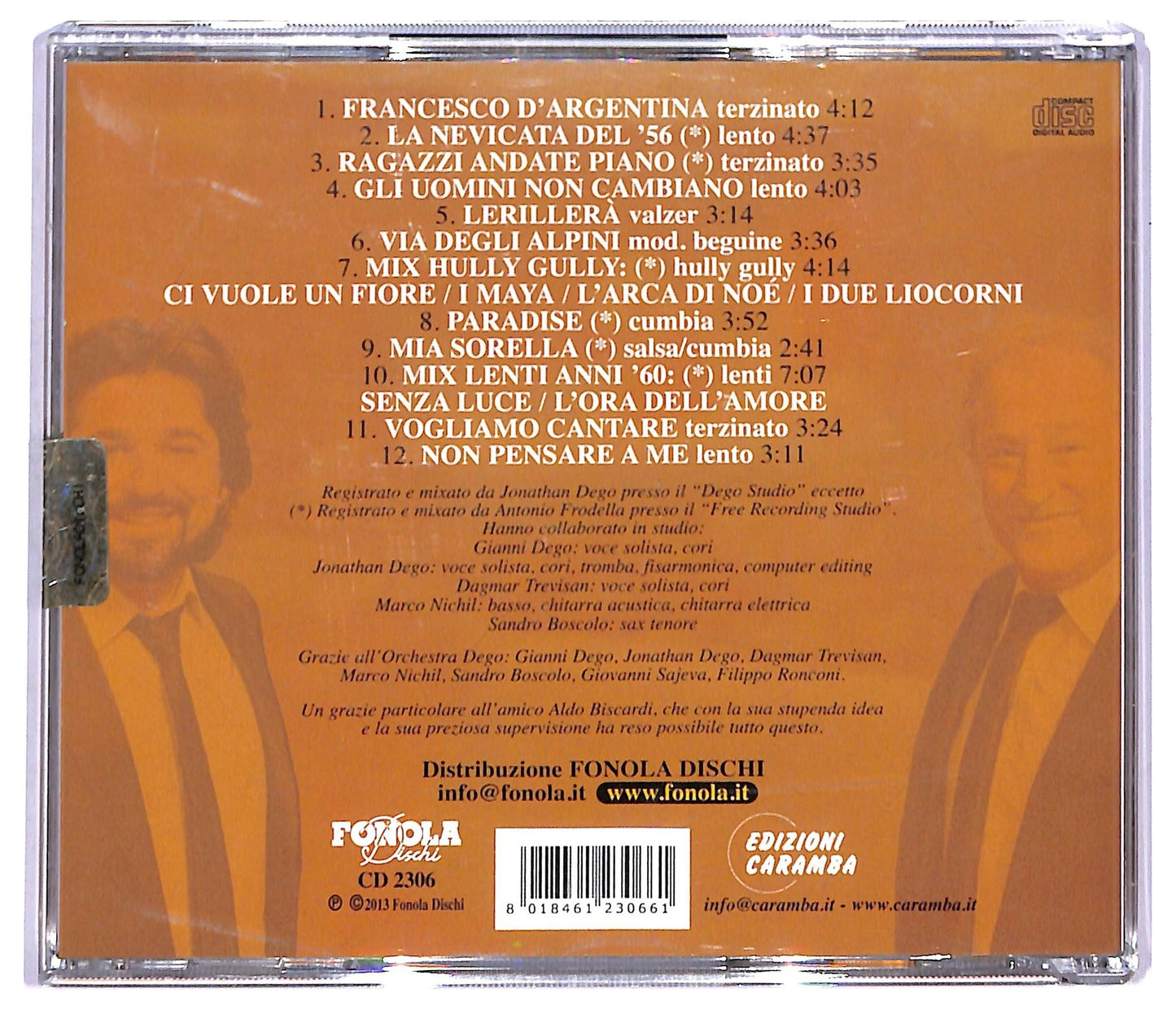 EBOND Jonathan e Gianni Dego - Francesco d'Argento CD CD088845