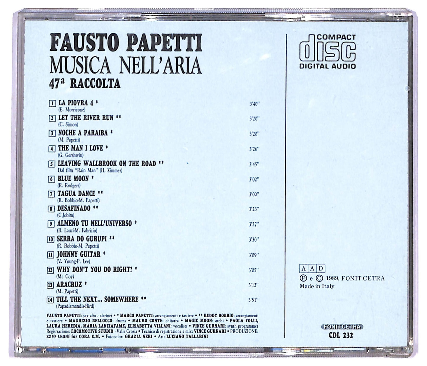 EBOND Fausto Papetti - Musica Nell'aria 47a Raccolta CD CD088960