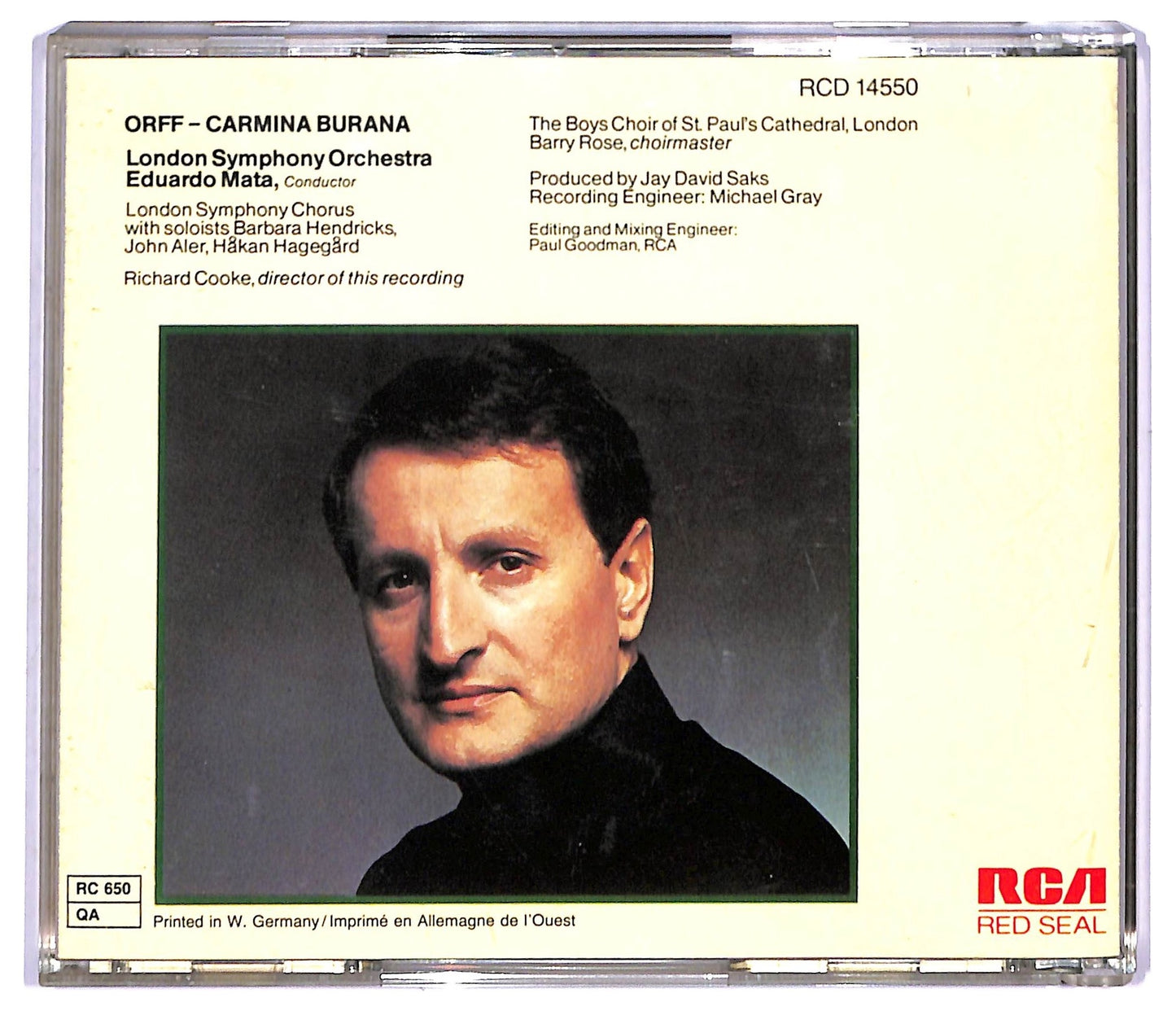 EBOND Carl Orff - Carmina Burana CD CD089038