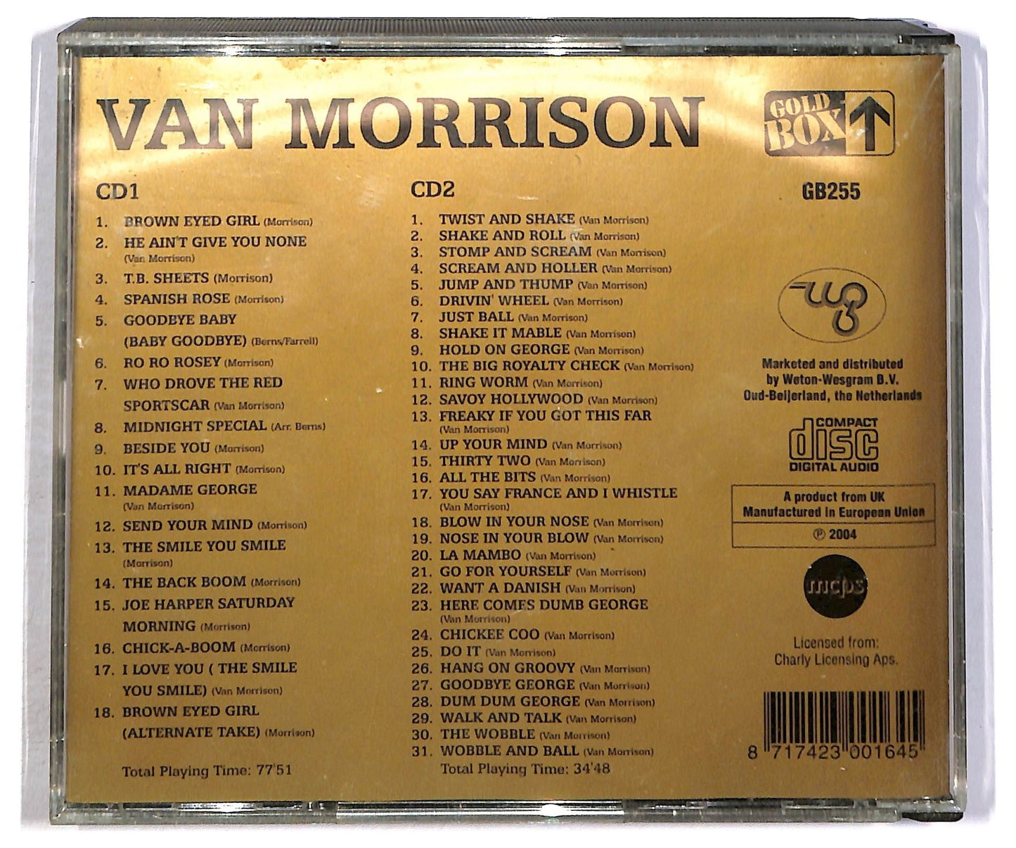 EBOND Van Morrison - Brown Eyed Girl CD CD089215