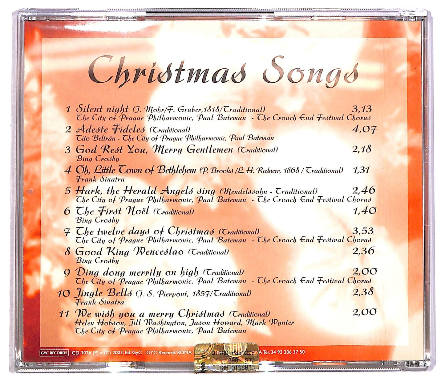 EBOND Various - Christmas Songs CD CD089233