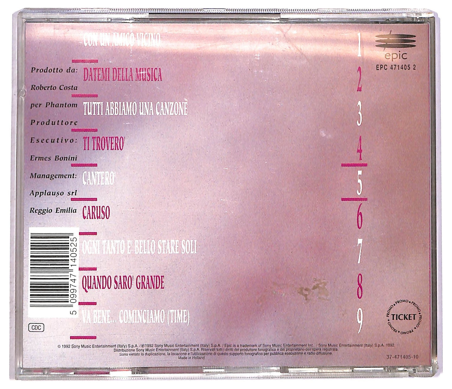EBOND Andrea Mingardi - Andrea Mingardi CD CD089255