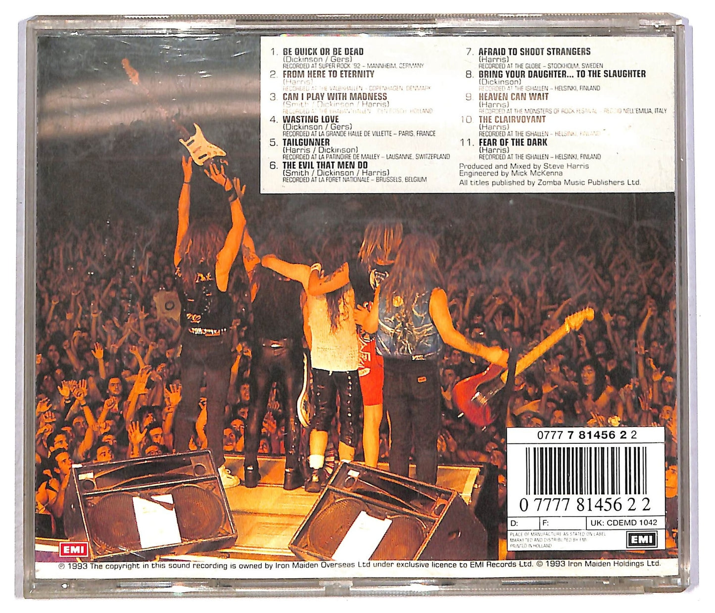 EBOND Iron Maiden - A Real Live One CD CD089436