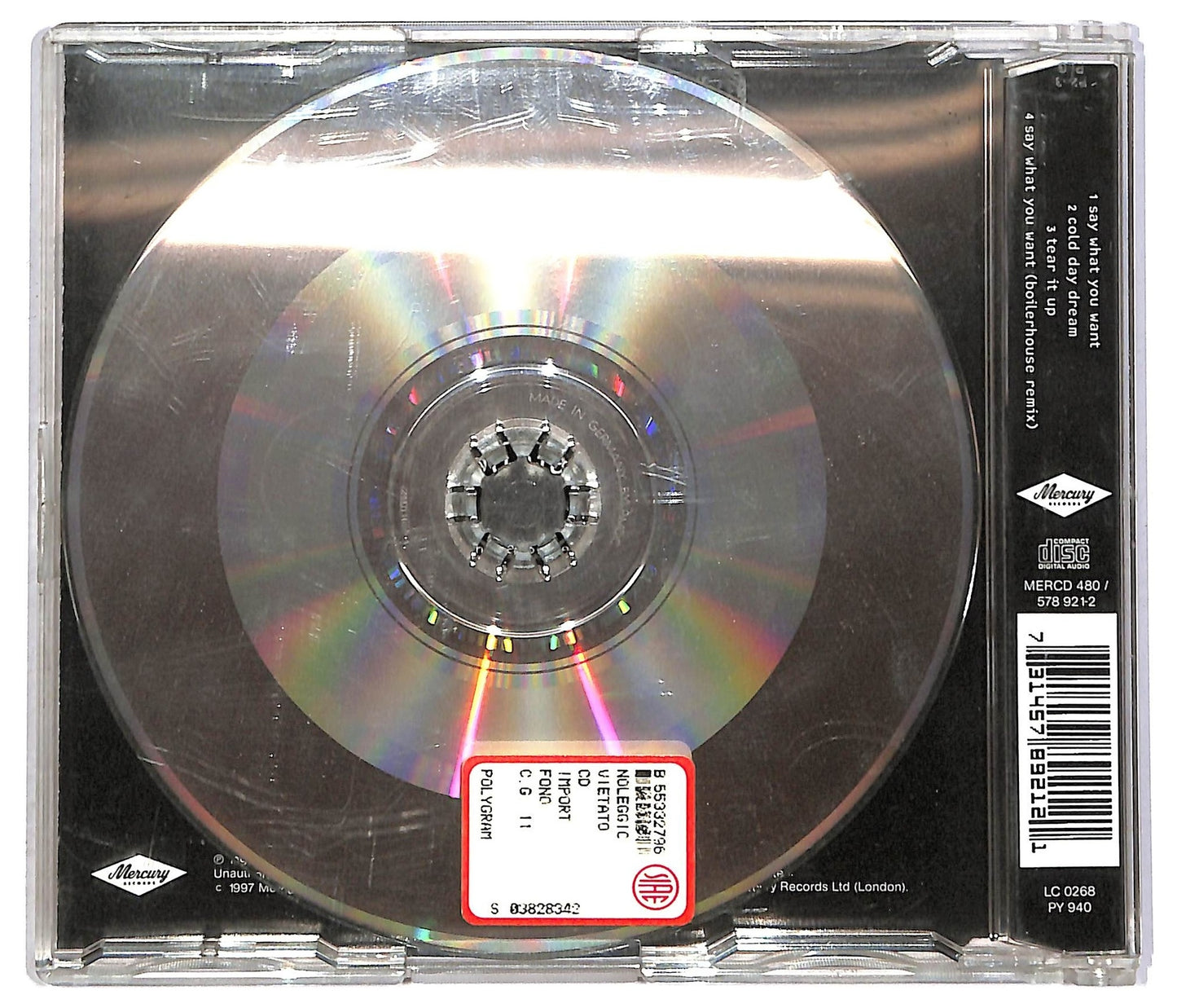 EBOND Texas - Say What You Want CD CD089560