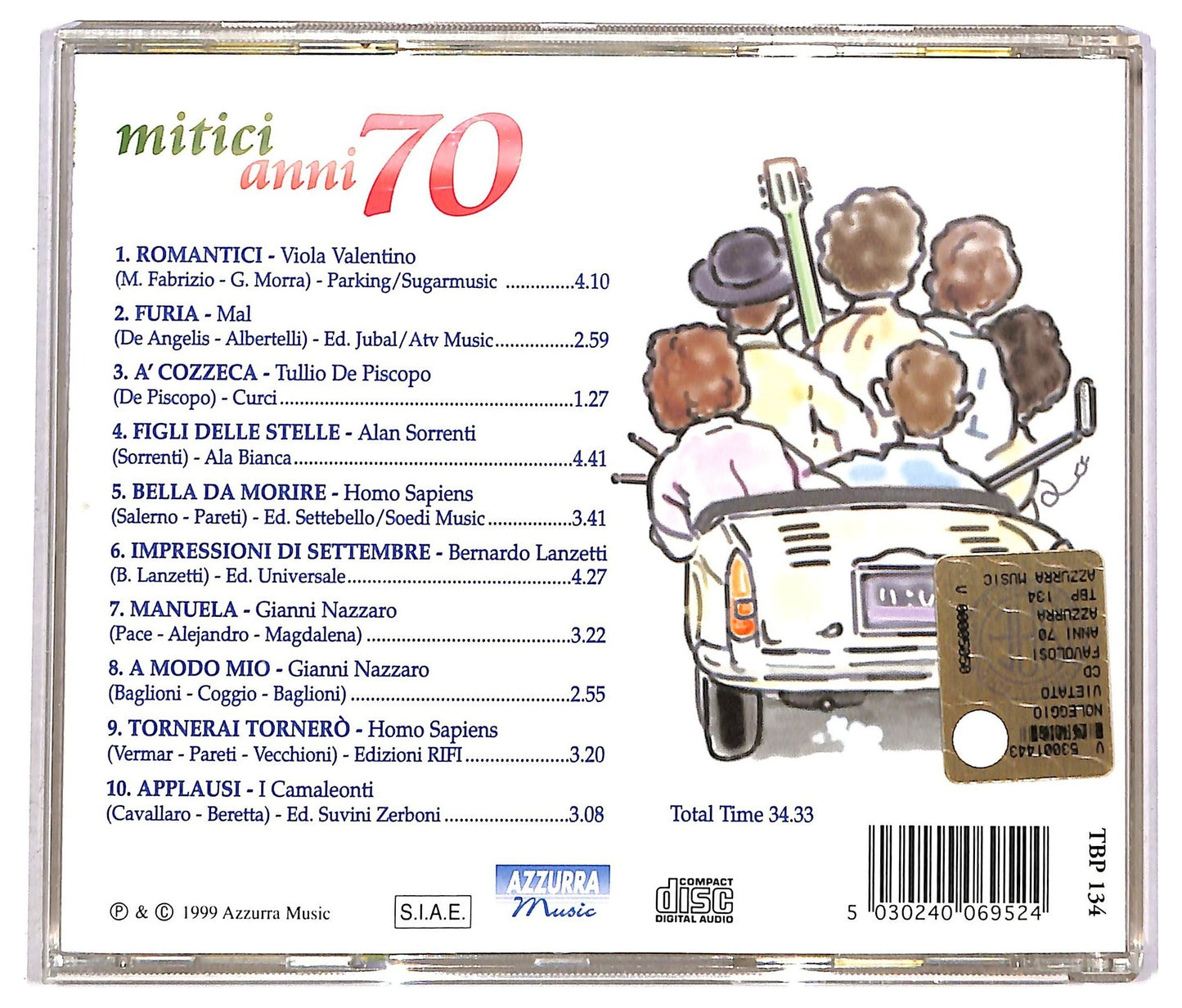 EBOND Various - Mitici Anni 70 CD CD089704