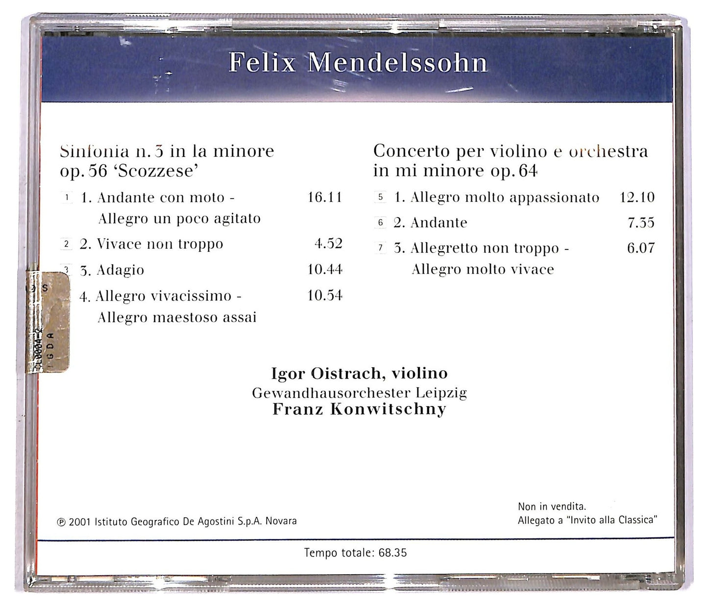 EBOND Mendelssohn - Sinfonia N. 3 'Scozzese' CD CD089844