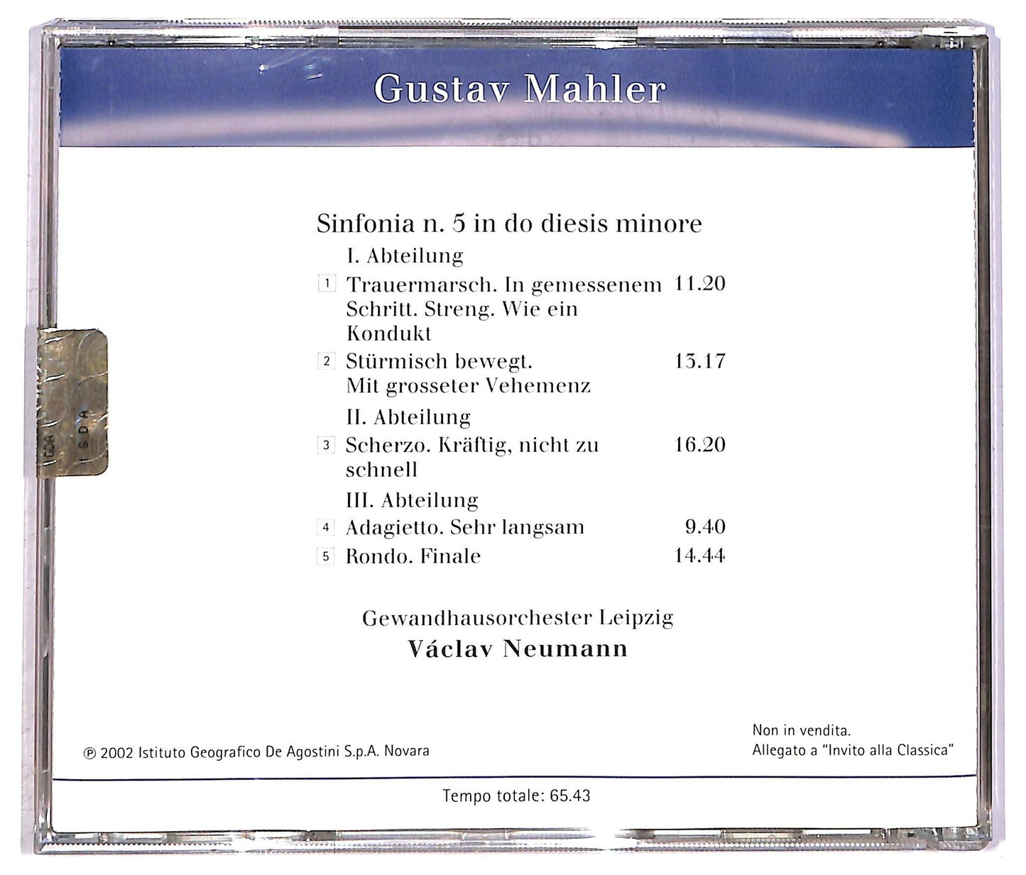 EBOND Mahler - Sinfonia N. 5 CD CD089847