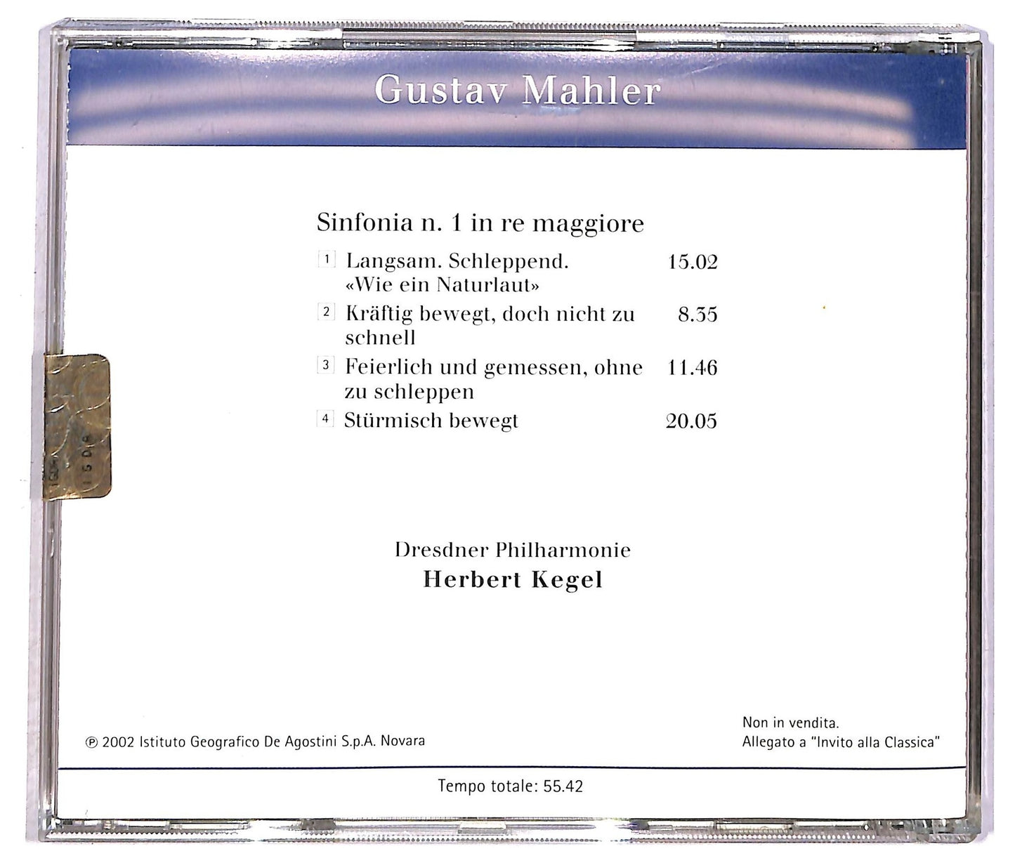 EBOND Mahler - Sinfonia N. 1 CD CD089848