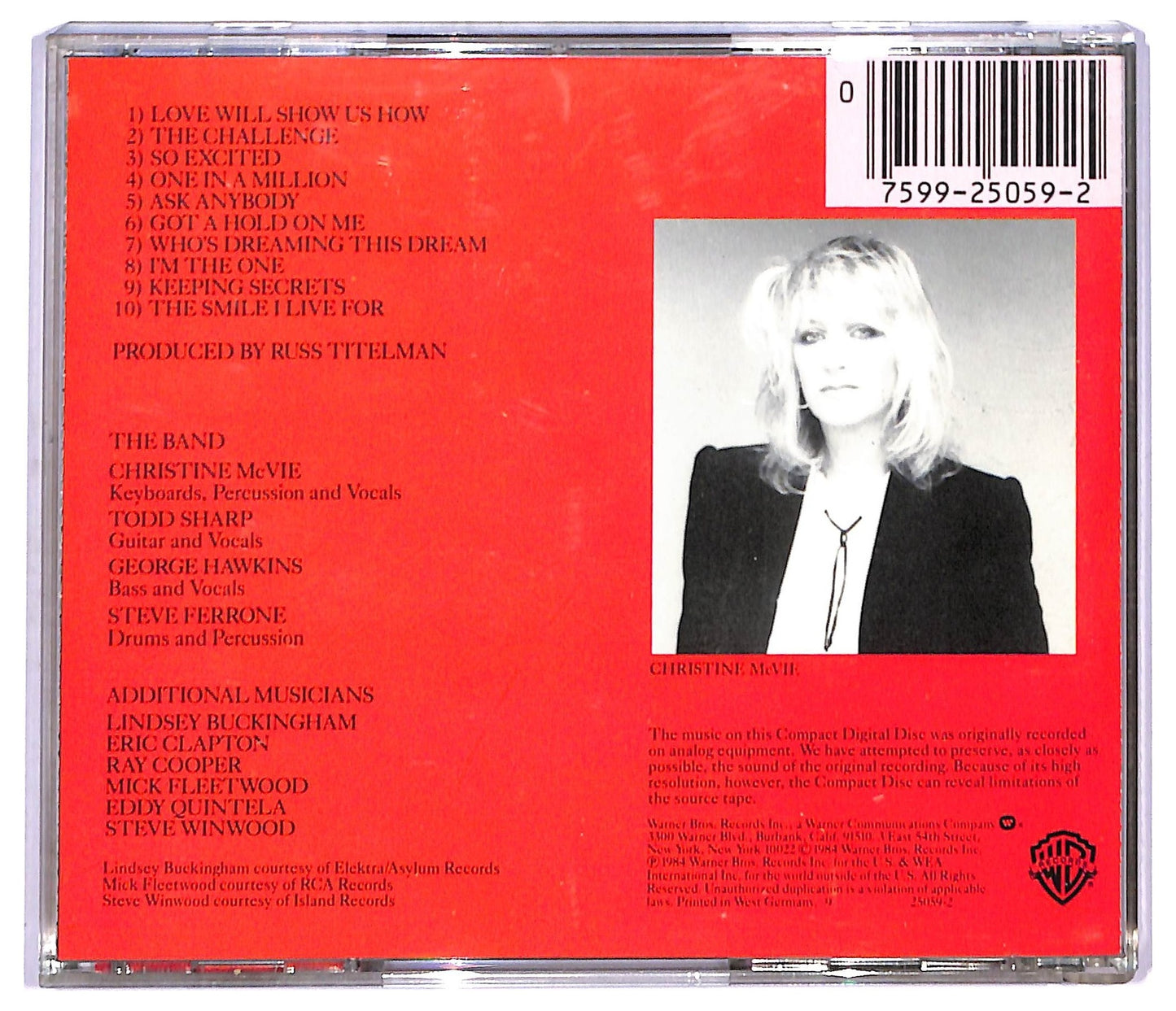 EBOND Christine McVie - Christine McVie CD CD089903