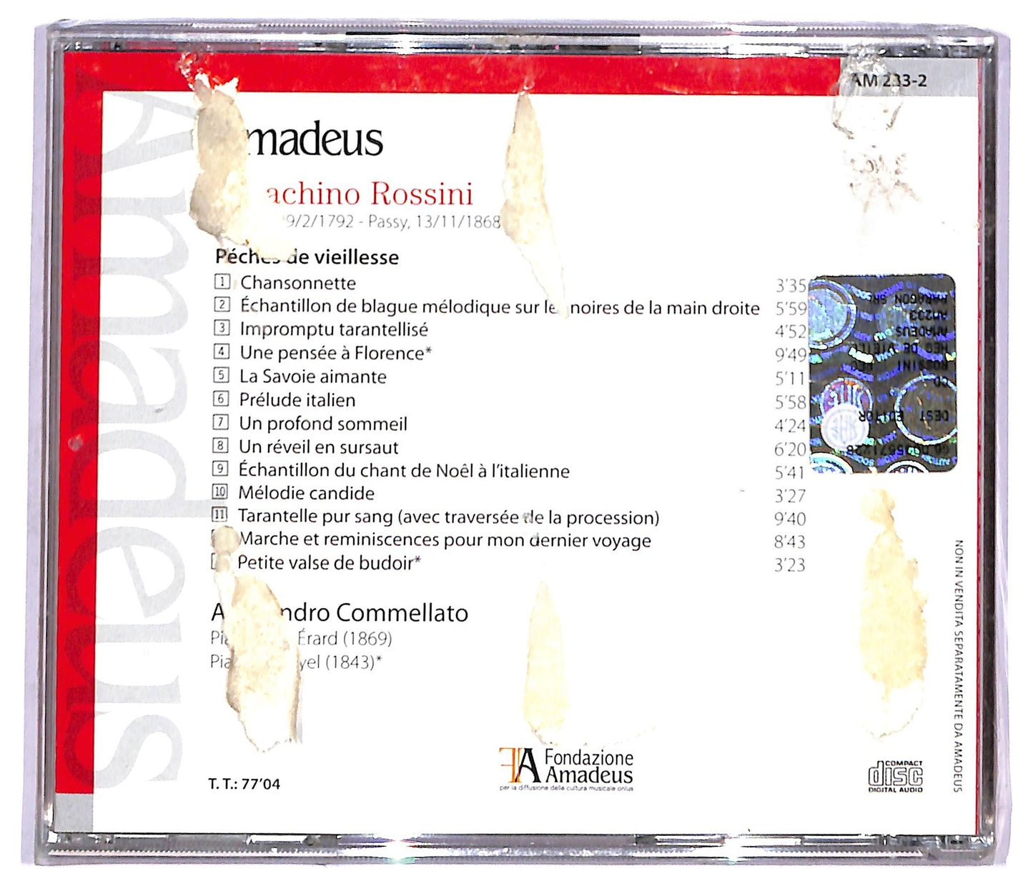 EBOND Gioacchino Rossini - Commellato - Peches de Vieillesse CD CD089923