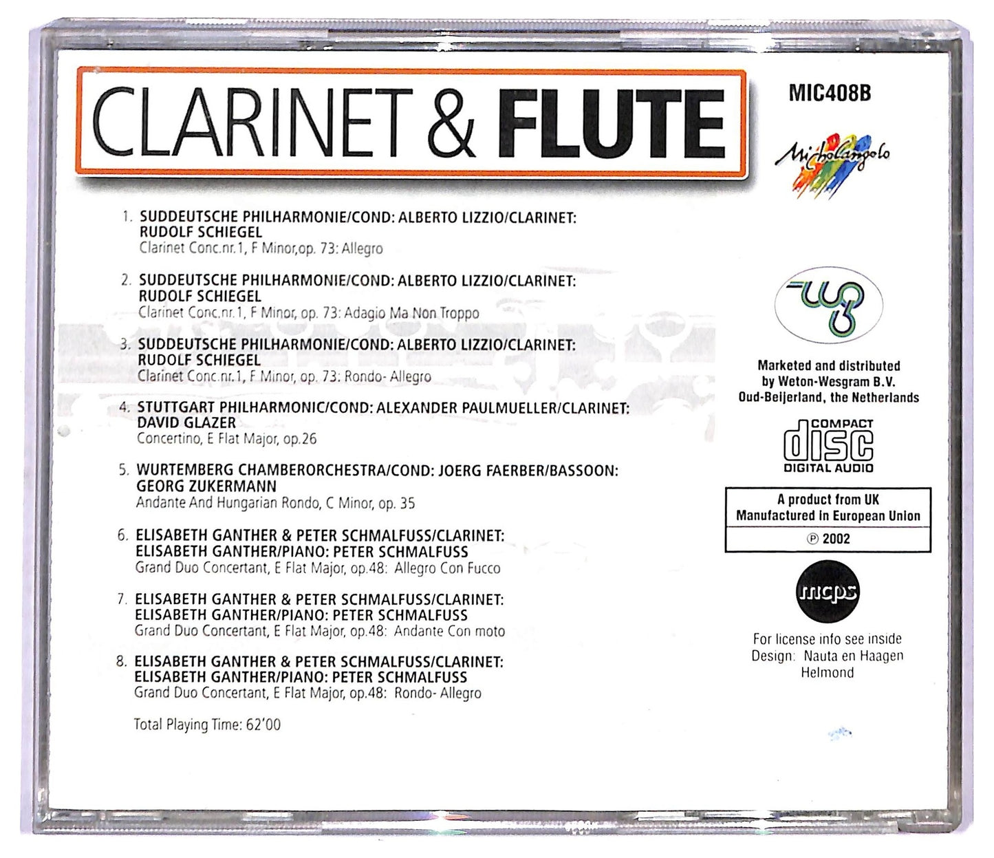 EBOND Various - Clarinet & Fluite CD CD089933