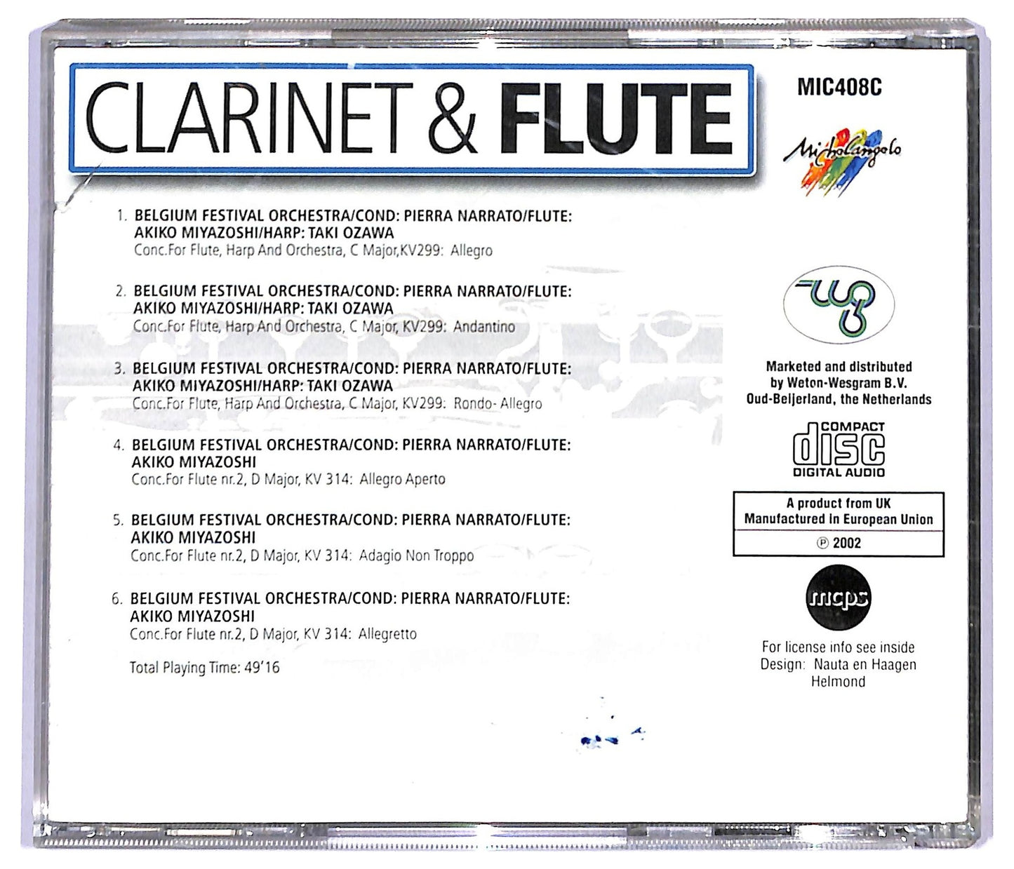 EBOND Various - Clarinet & Flute - Mozart CD CD090014