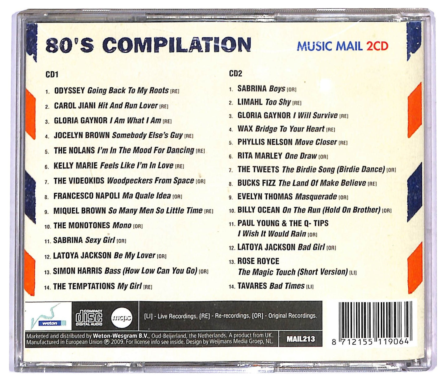 EBOND Various - 80's Compilation CD CD090101
