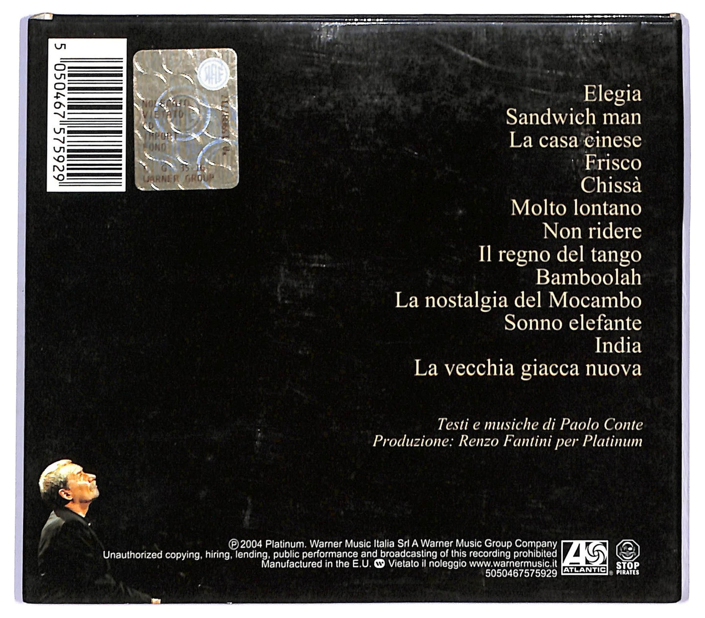 EBOND Paolo Conte - Elegia CD CD090121