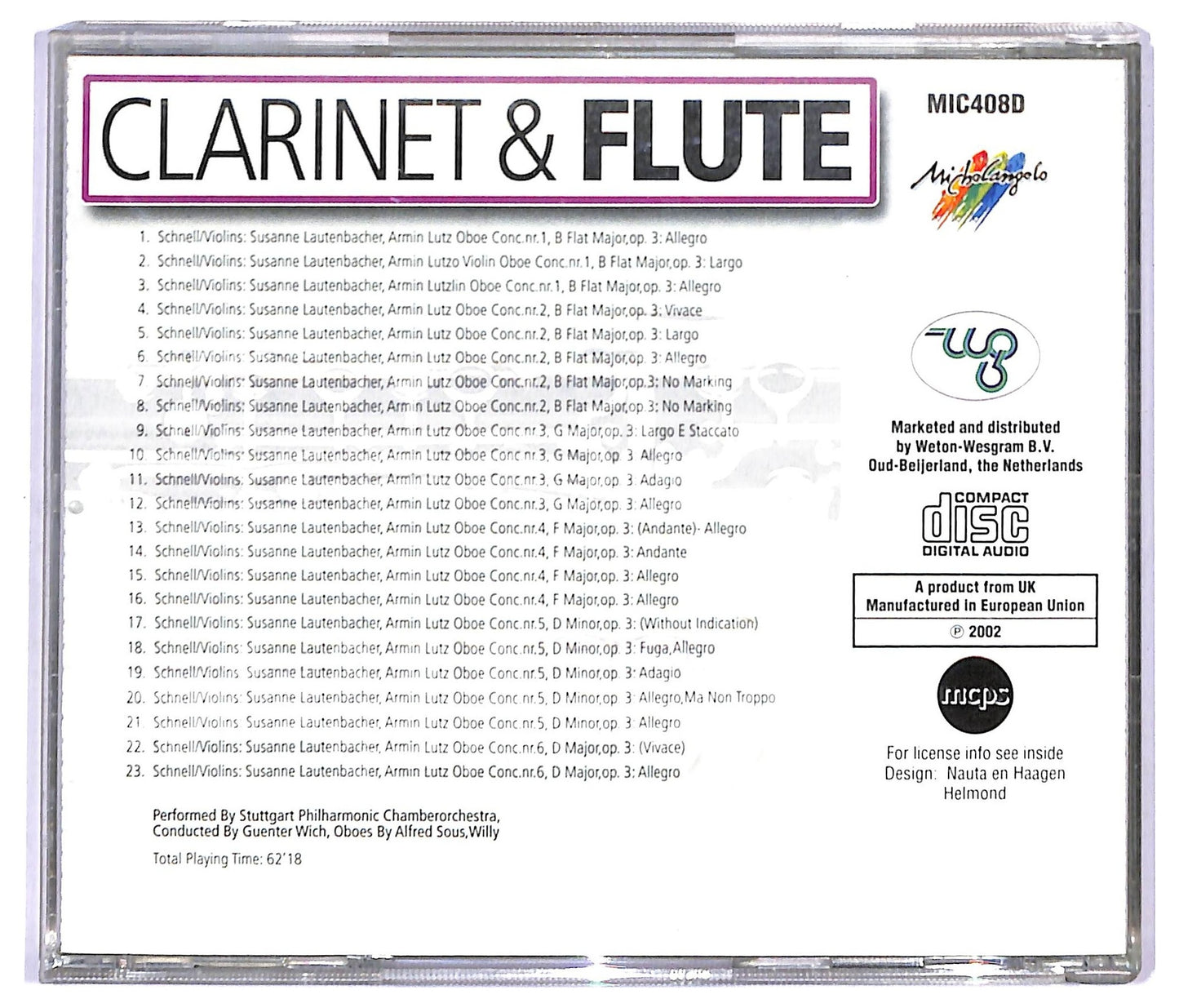 EBOND Various - Clarinet & Flute Handel CD CD090154