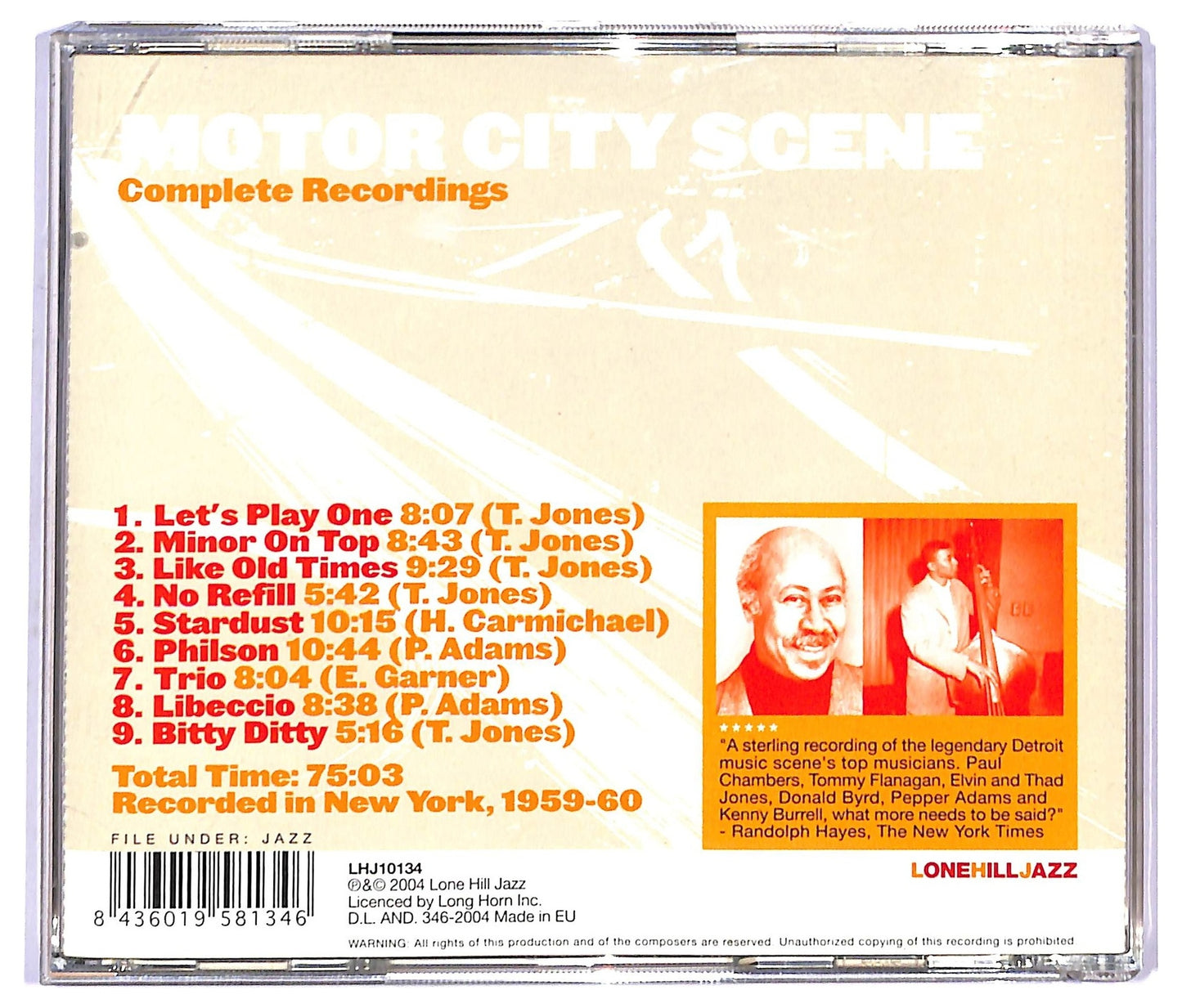 EBOND Paul Chambers & Tommy Flanagan - Motor City Scene CD CD090242