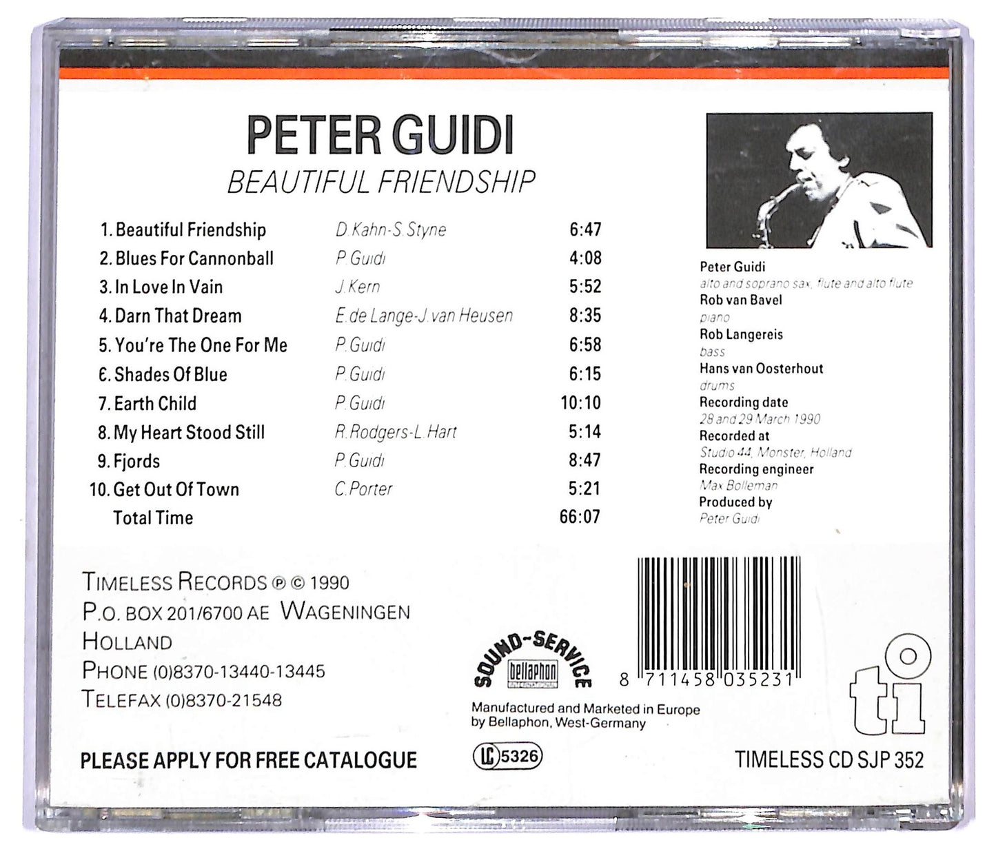 EBOND Peter Guidi - Beautiful Friendship CD CD090248