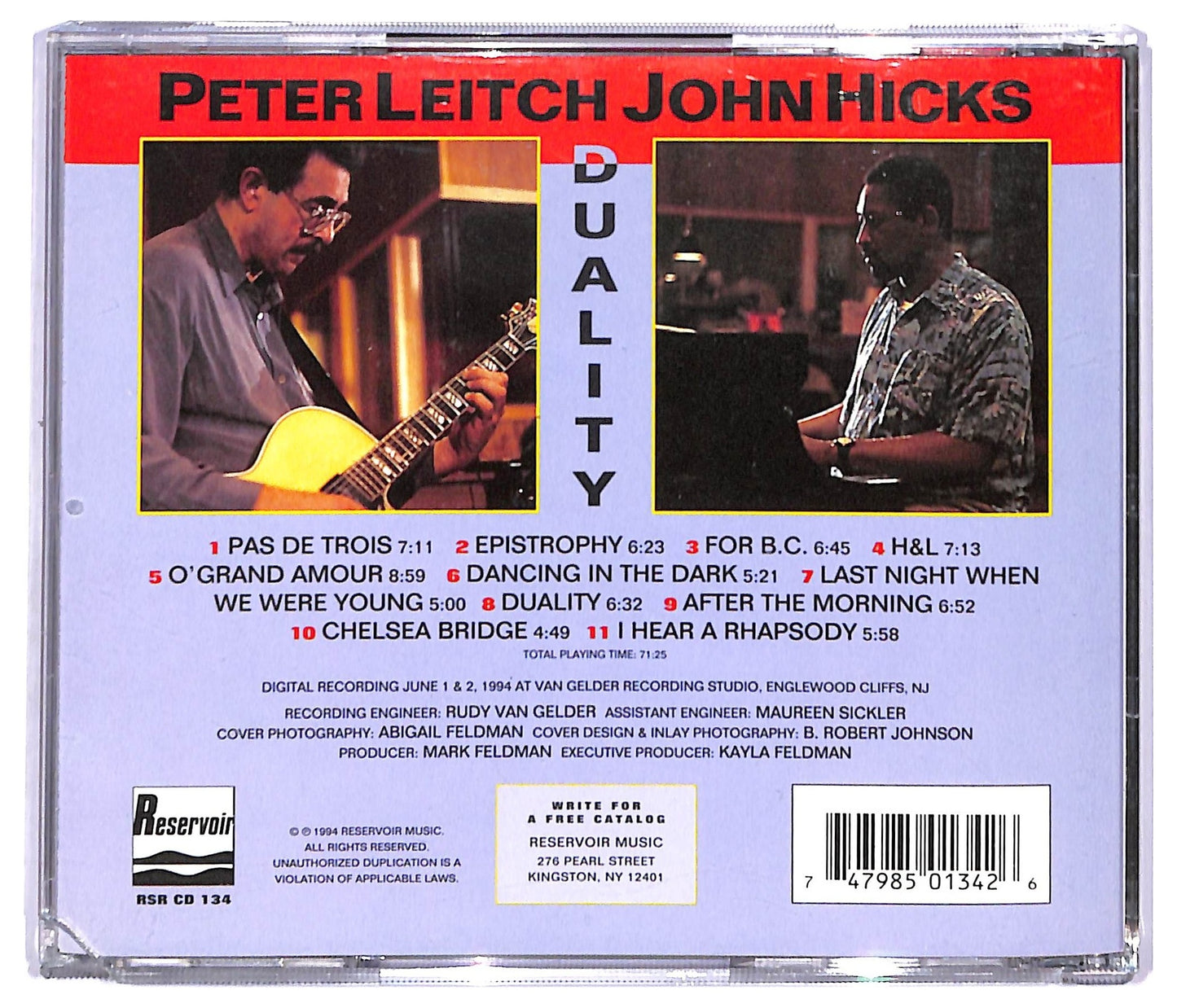 EBOND Peter Leitch John Hicks - Duality CD CD090250