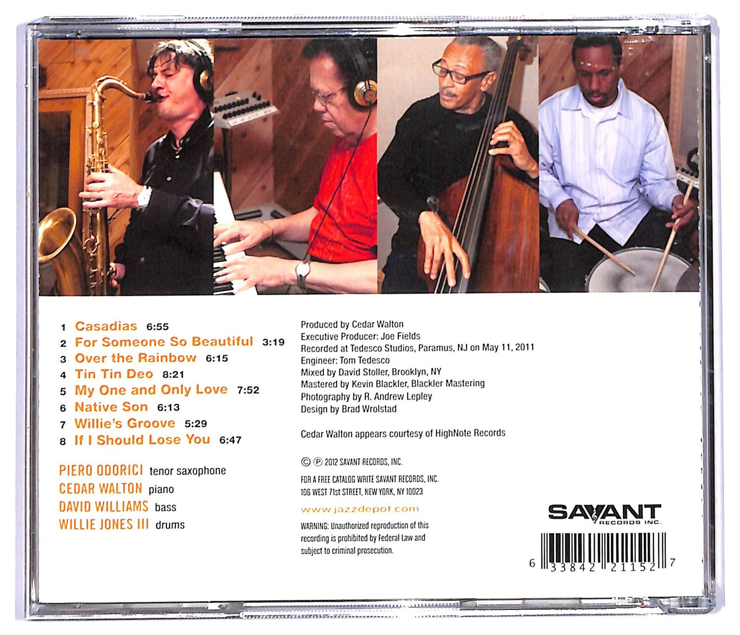 EBOND Piero Odorici - Piero Odorici With The Cedar Walton Trio CD CD090255