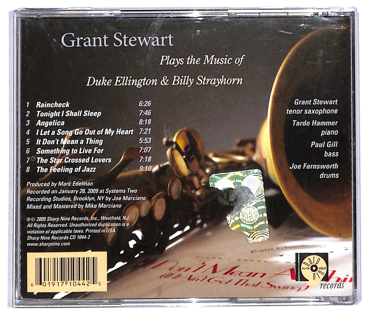 EBOND Grant Stewart - Plays The Music Of Duke Ellington & Billy Strayhorn CD CD090258
