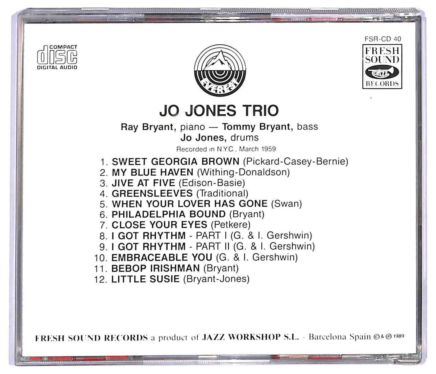 EBOND The Jo Jones Trio - Jo Jones Trio CD CD090264